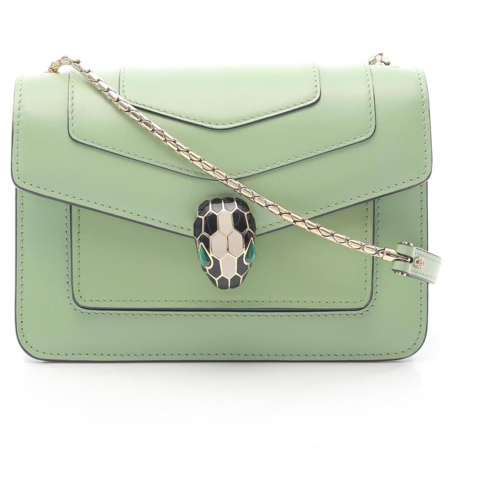 Bulgari Sac à bandoulière en cuir Serpenti Forever de BVLGARI Vert