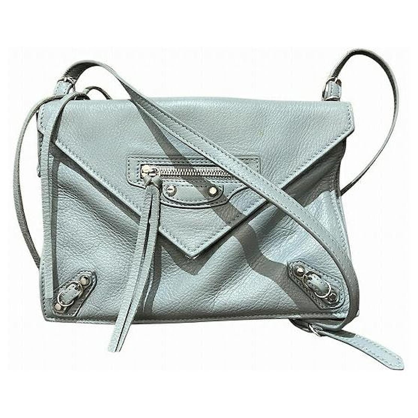 Balenciaga Leder Schultertasche Grau Joli Closet