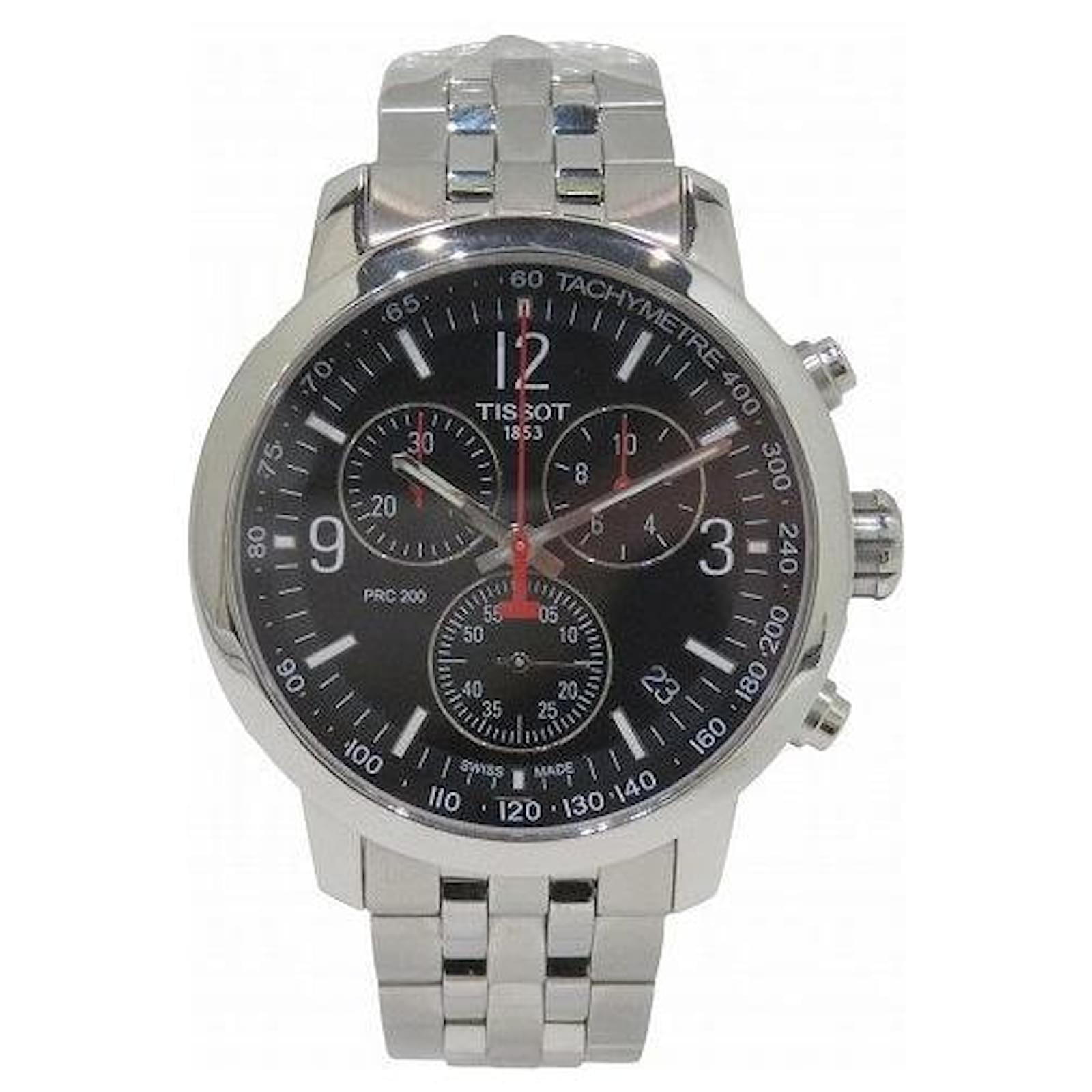 Tissot PRC200 Stainless Steel Chronograph Black Metal