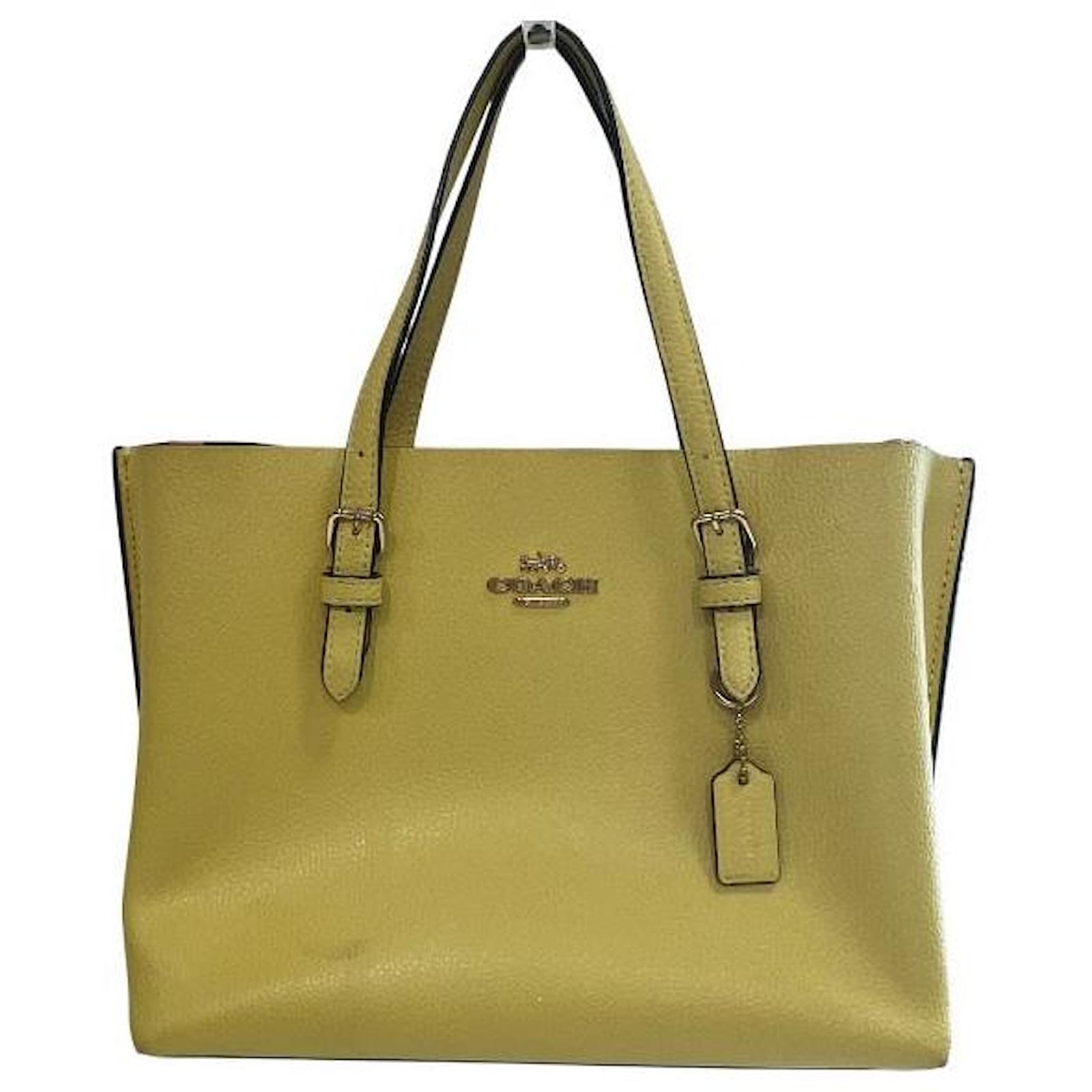 Coach Molly Leder 2-Wege Tasche Gelb Joli Closet