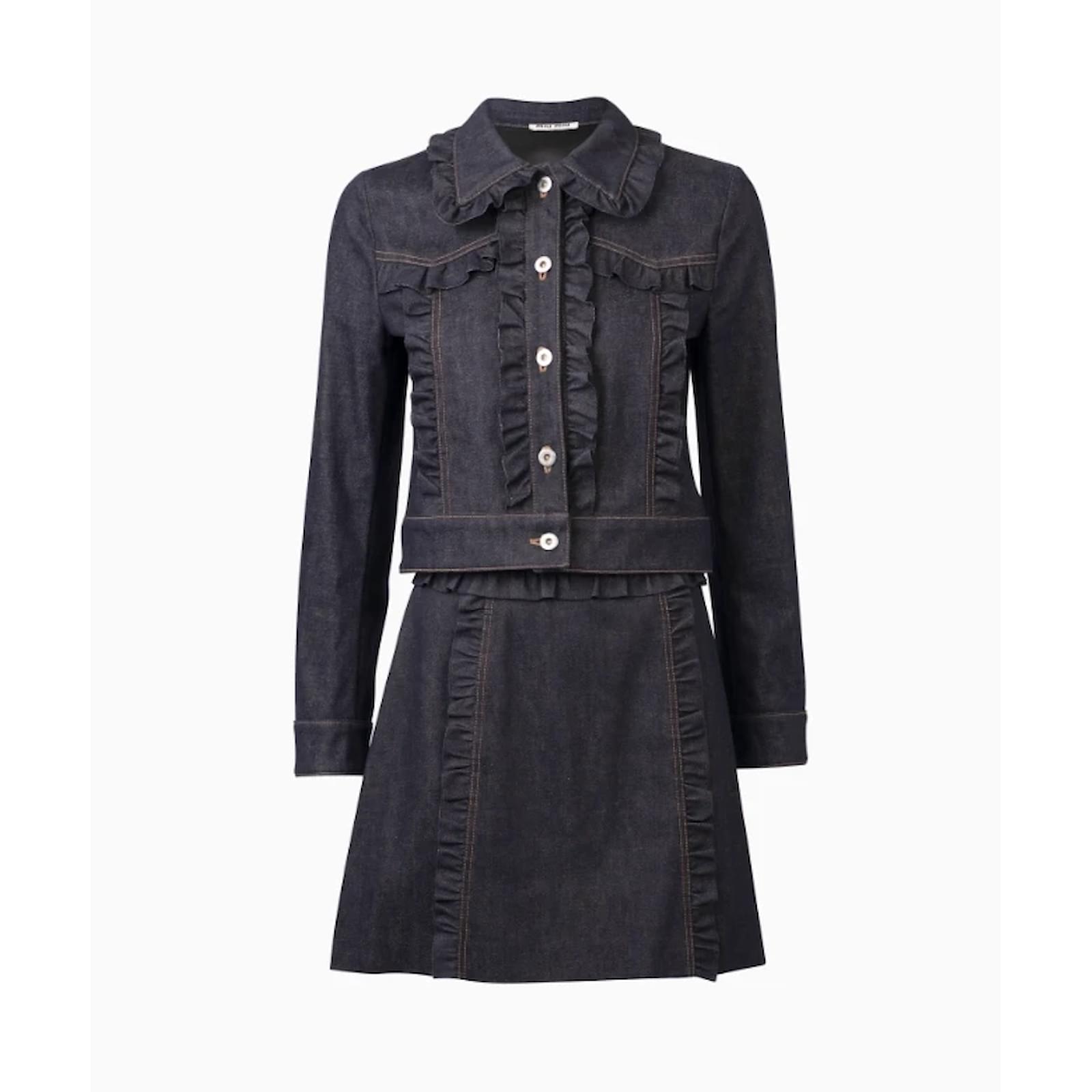 Miu Miu Set, Mini Uniform FW2016 model by Miuccia. Blue Cotton ref ...