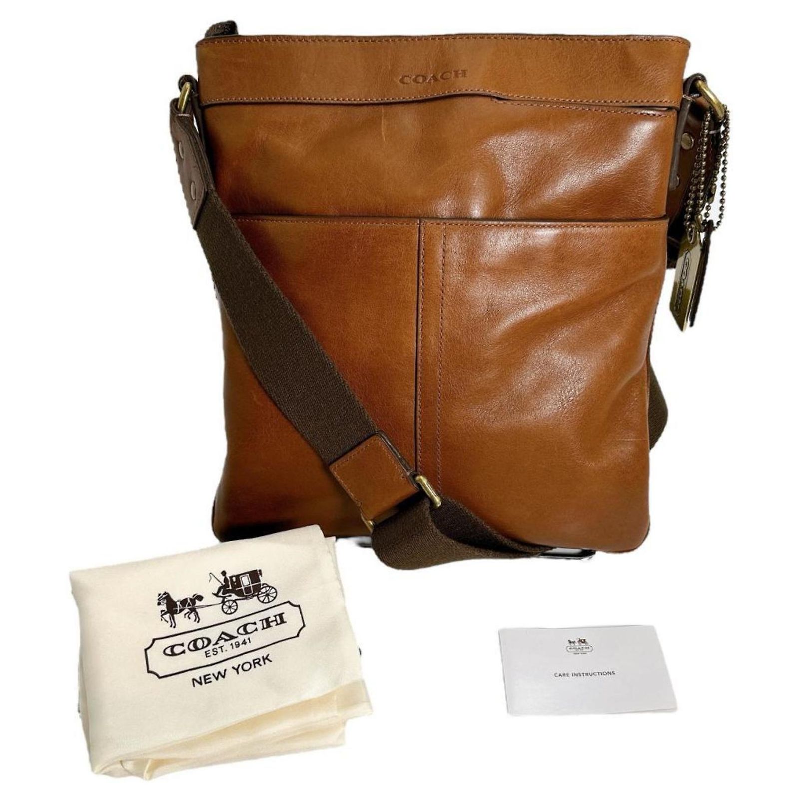 Coach 70710 Brown Leather Shoulder Bag ref.JC2444179 (Sold) - Joli 