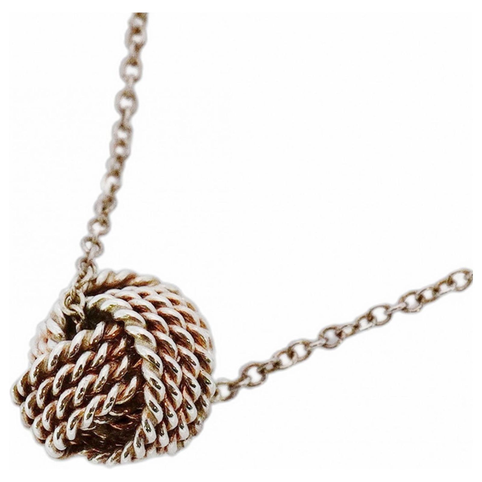 Tiffany & Co Tiffany Twist Knot Necklace Silver ref.JC2445225 
