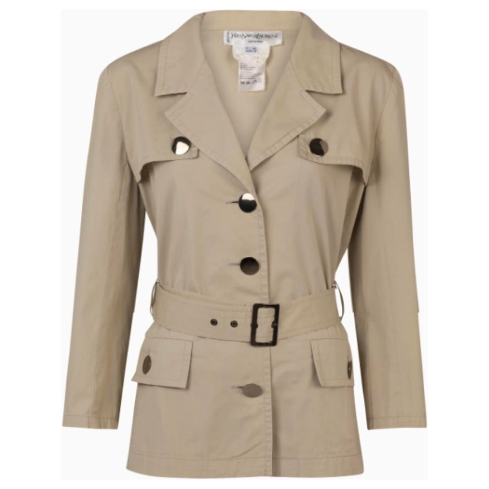 Yves Saint Laurent jacket, Saharienne model Beige Cotton