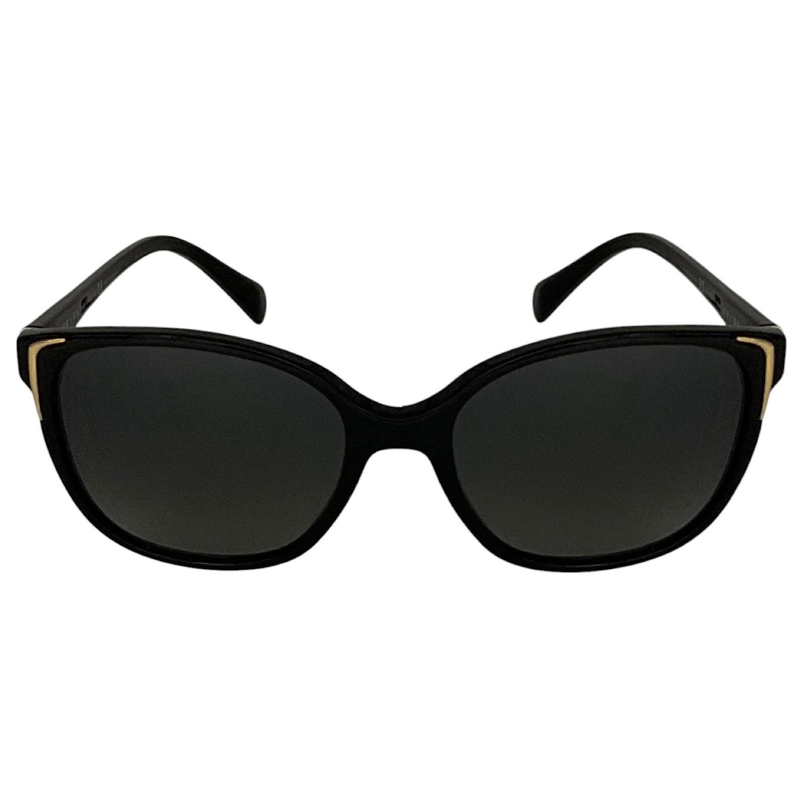 Prada Black / Gold / Grey Gradient Lens Polarized Butterfly  display picture 1