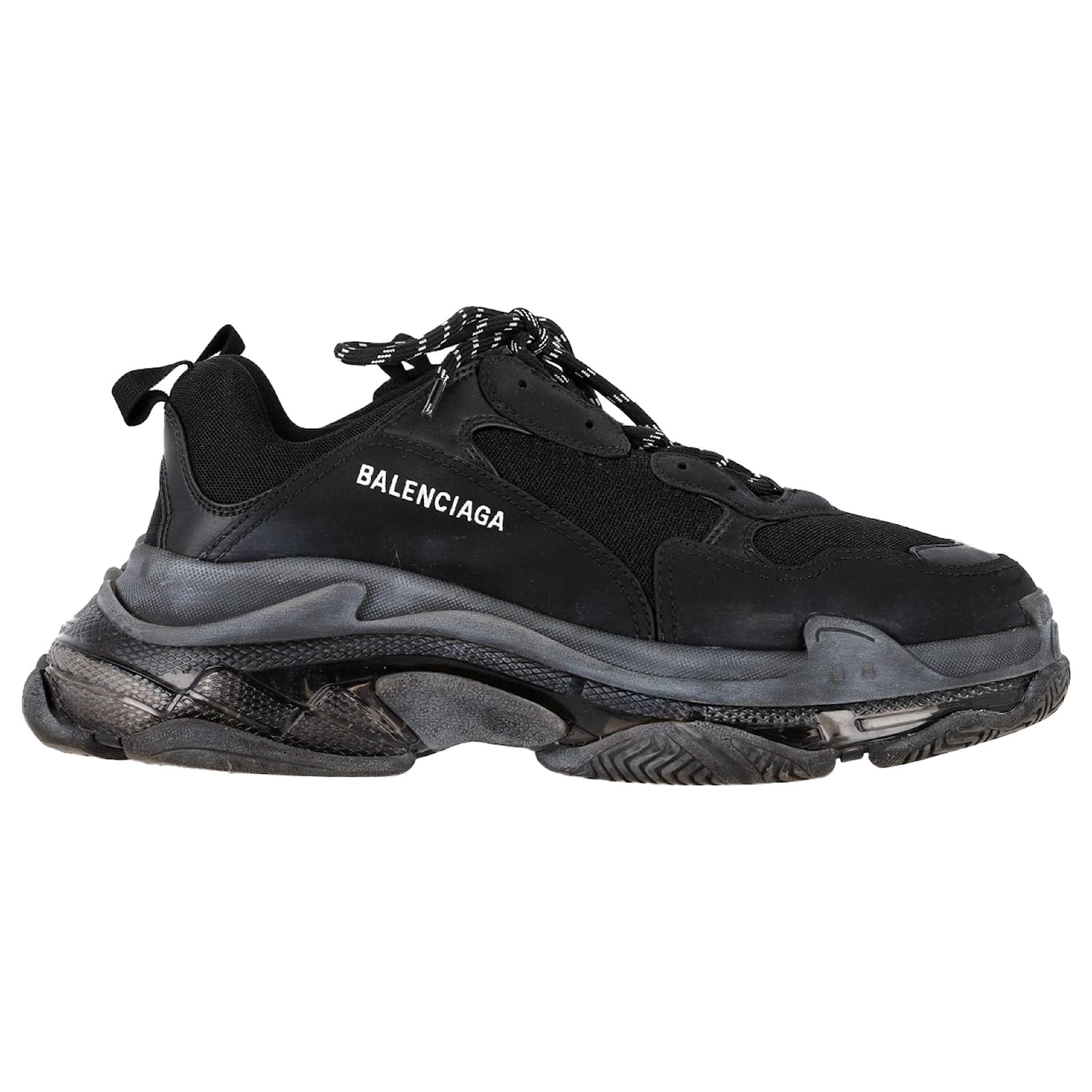 Baskets Balenciaga Triple S à semelle transparente en polyester