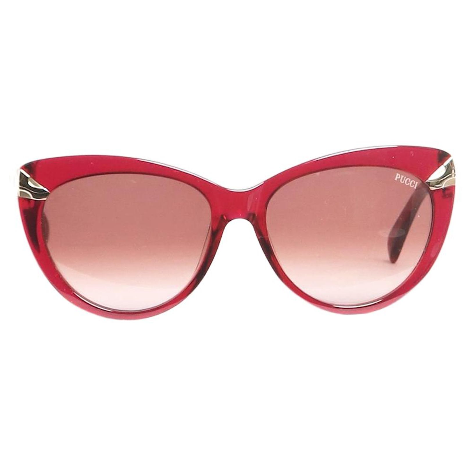 Emilio Pucci Purple and Pink Cat-Eye Sunglasses Cat-Eye Sunglasses with Rhinestones – PUCCI Online Store main image 3