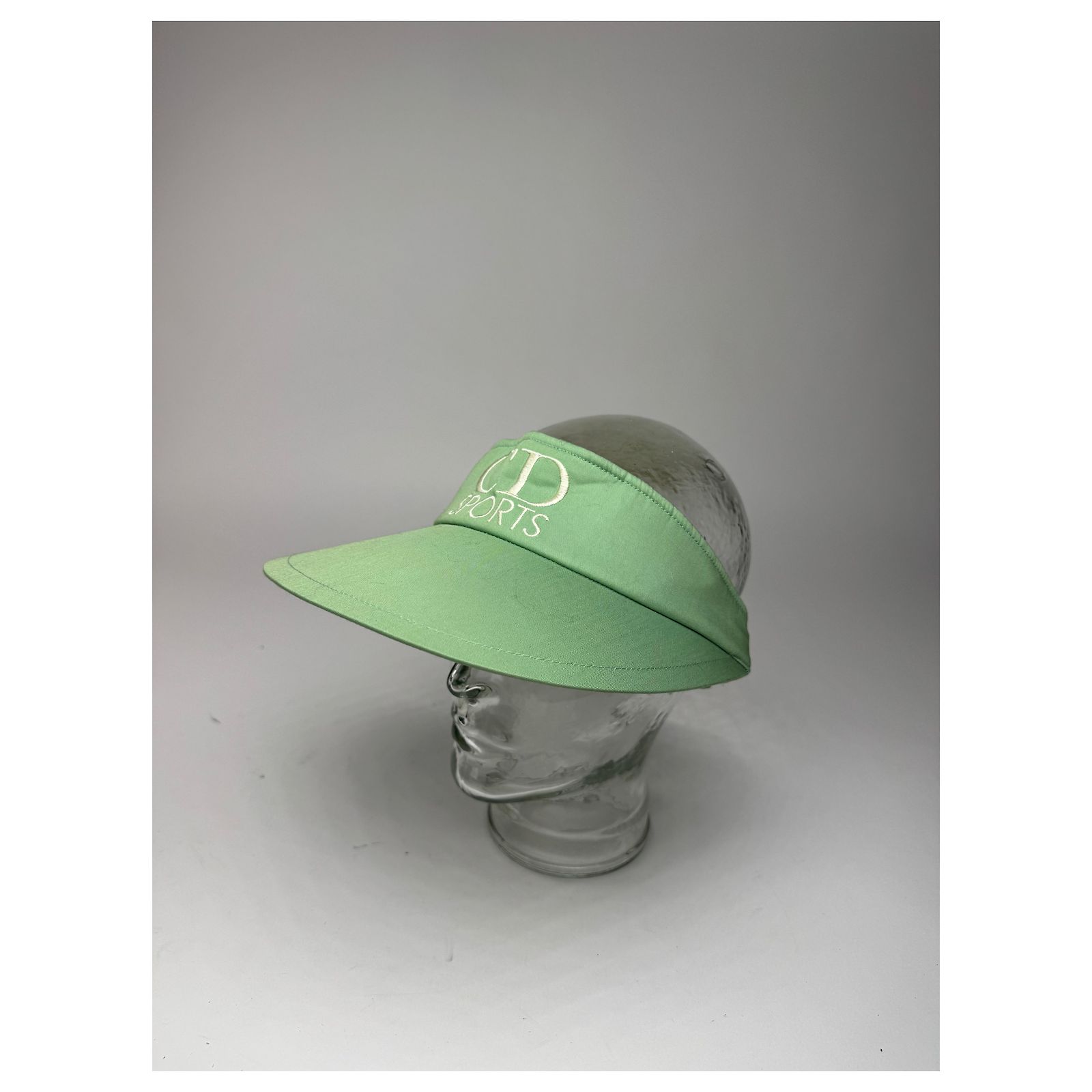 Dior Green Sports Visor Vintage Dior Suncape Green Cotton ref.2452124 - Joli Closet main image 3