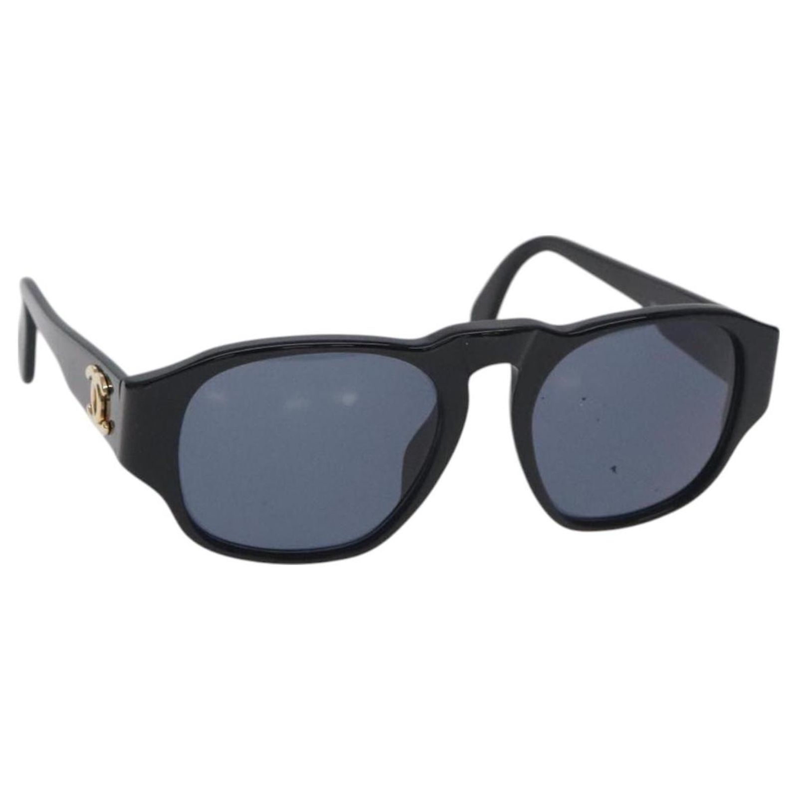 CHANEL Sunglasses plastic Black CC Auth SW917 ref.2452926  display picture 3