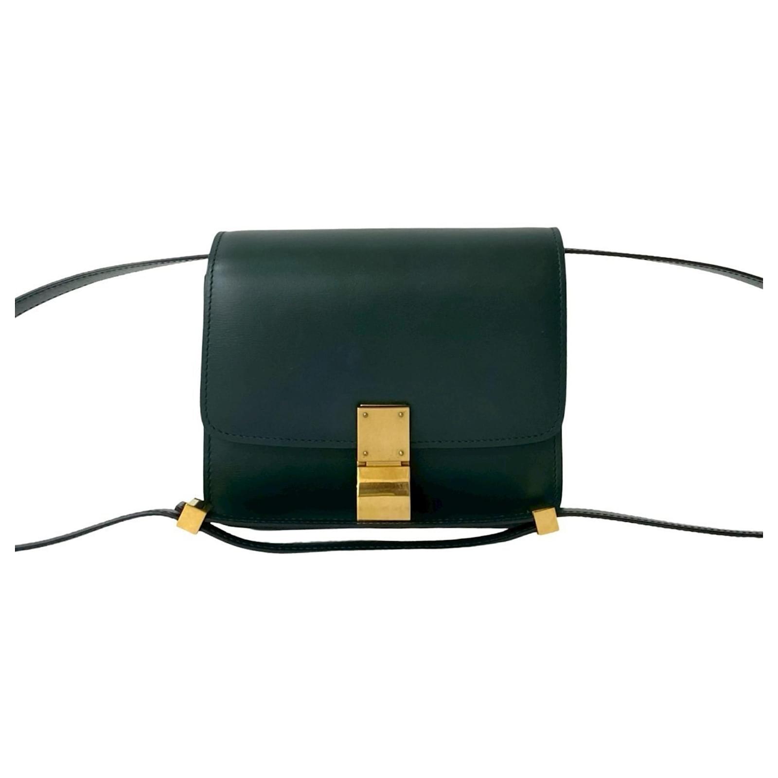 Céline Sac à bandoulière Celine Classic Box en cuir de veau petit