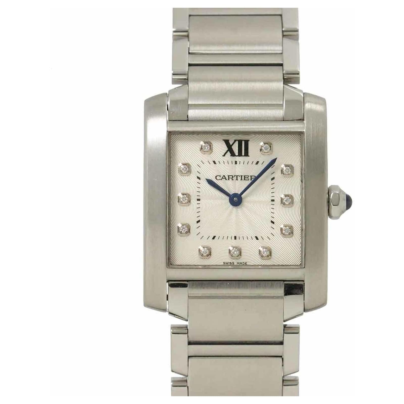 Damenarmbanduhr Cartier Tank Française MM WE110007