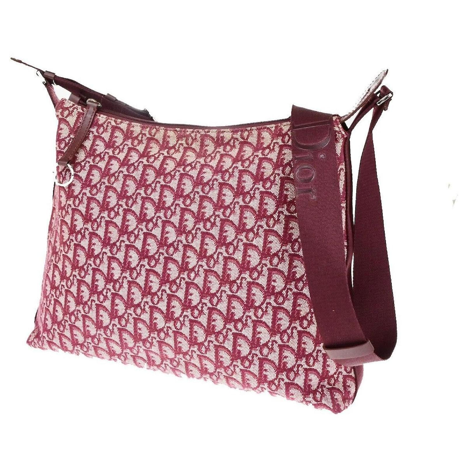 Sac à bandoulière zippé Trotter vintage Christian Dior en toile