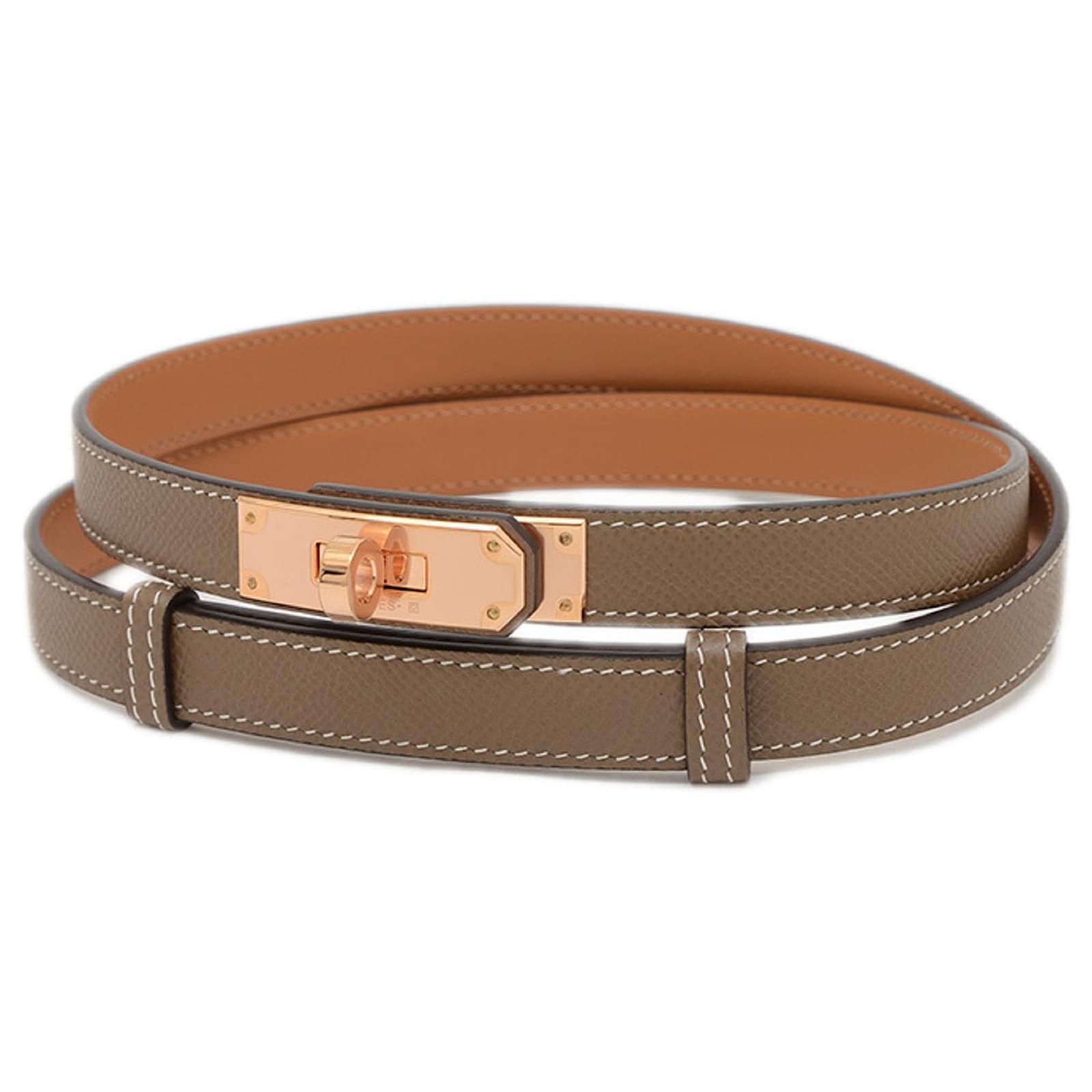 Hermes Hermès Kelly Belt 18 Epsom Etoupe Joli Closet