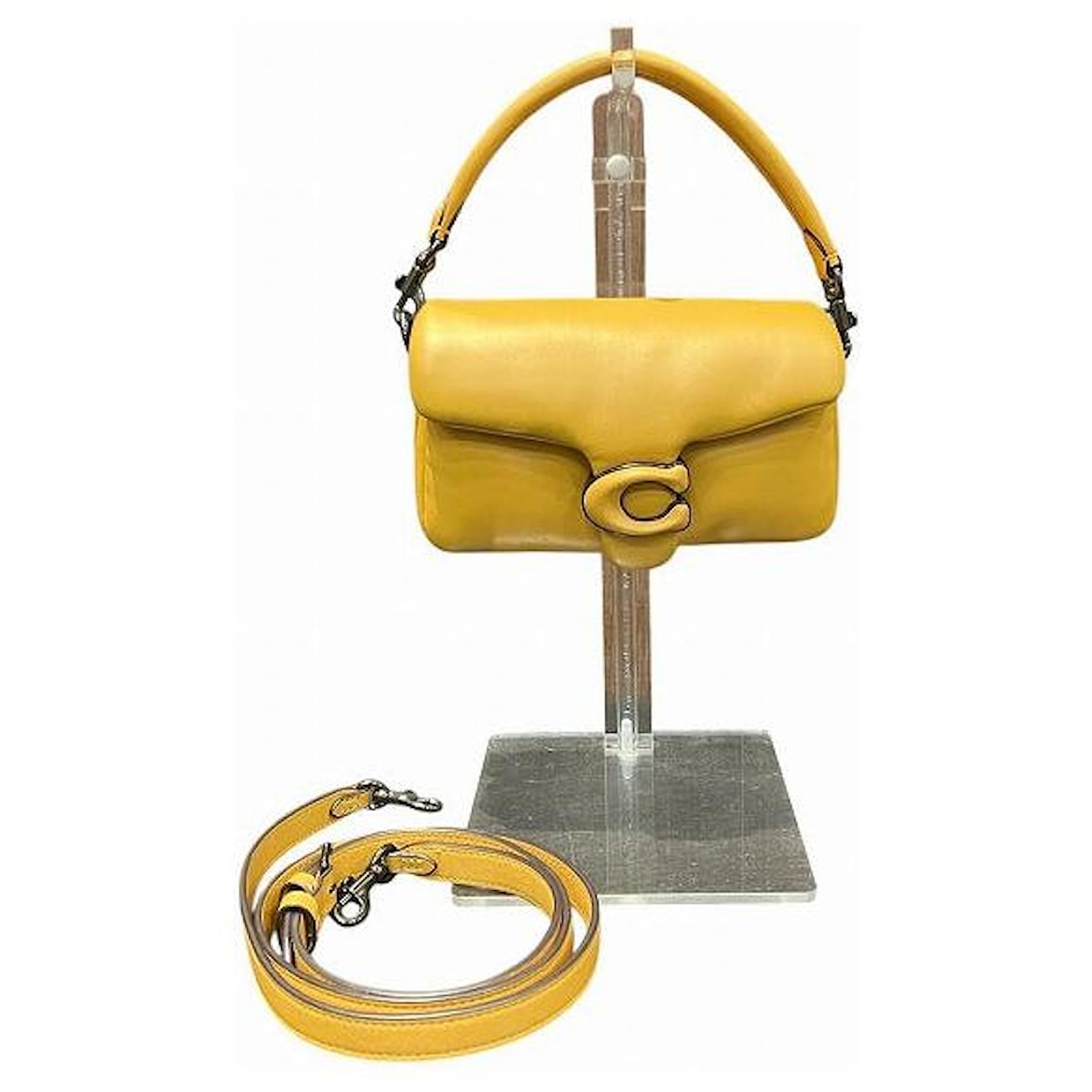 Coach C3880 Leder 2-in-1 Tasche Gelb Joli Closet