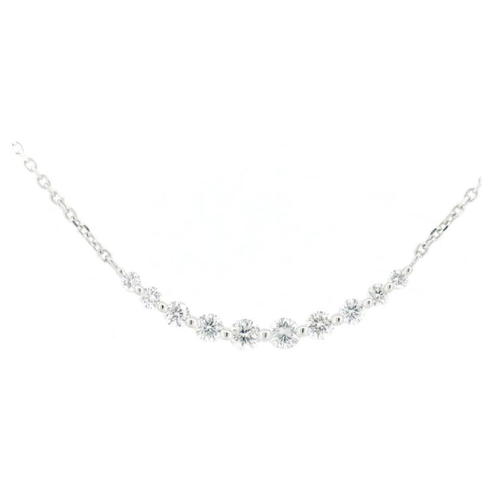 Autre Marque Vendome Aoyama Lueur Platinum Diamond Necklace
