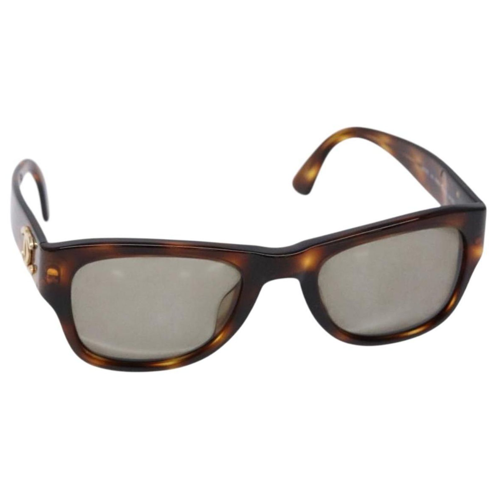 CHANEL Sunglasses plastic Brown CC Auth sw1403 ref.2462714  display picture 3