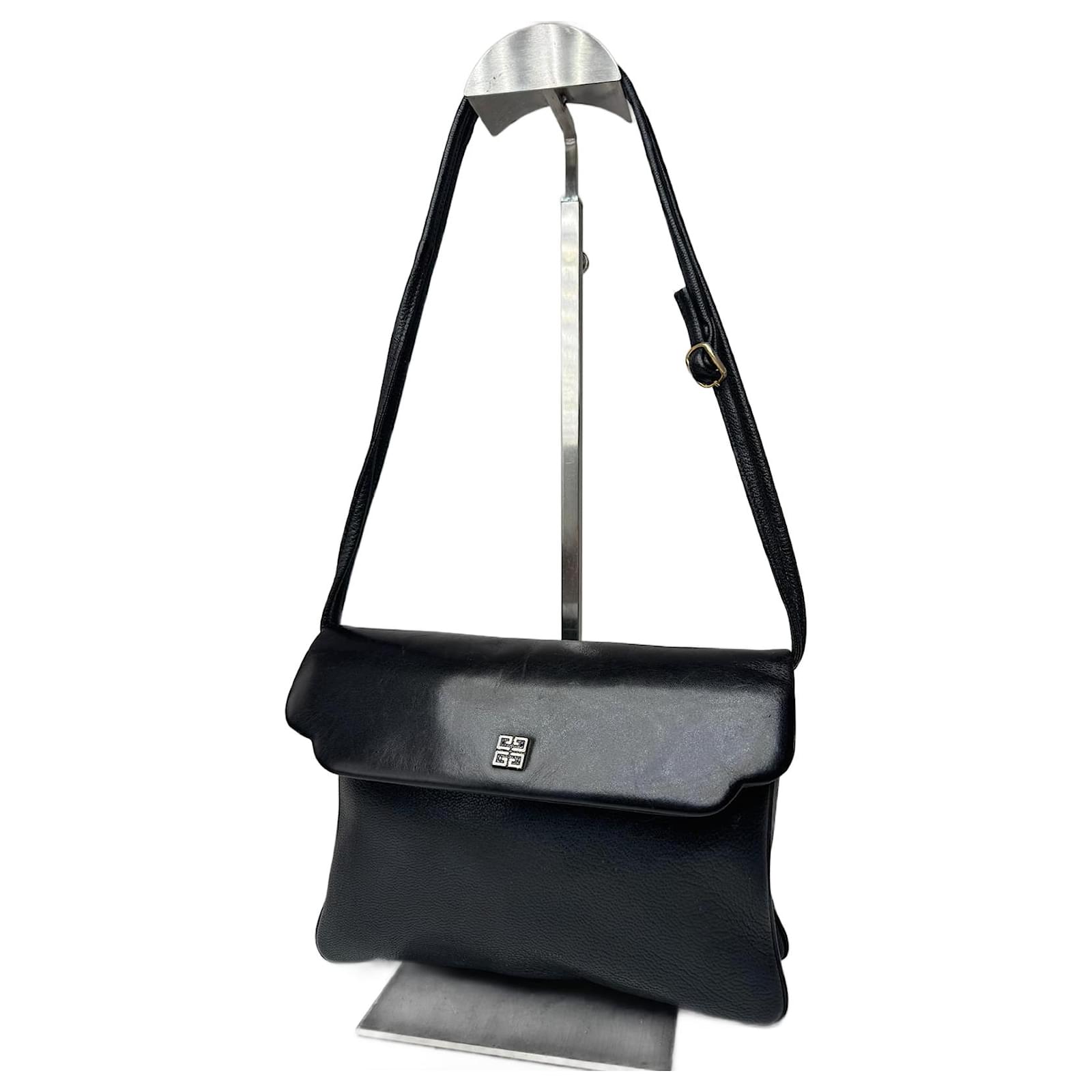 Vintage Givenchy Way leather bag black Joli Closet