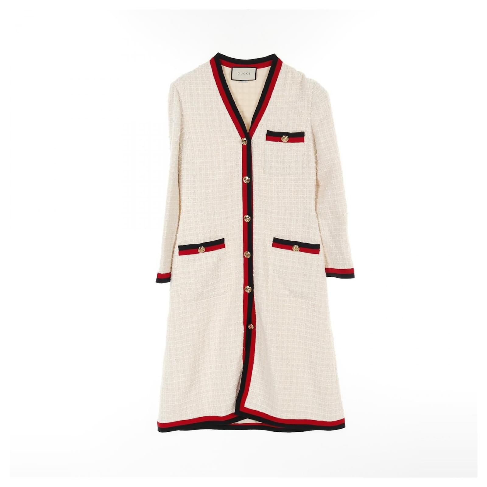 Gucci Sherry Line Fabric Dress Beige Joli Closet