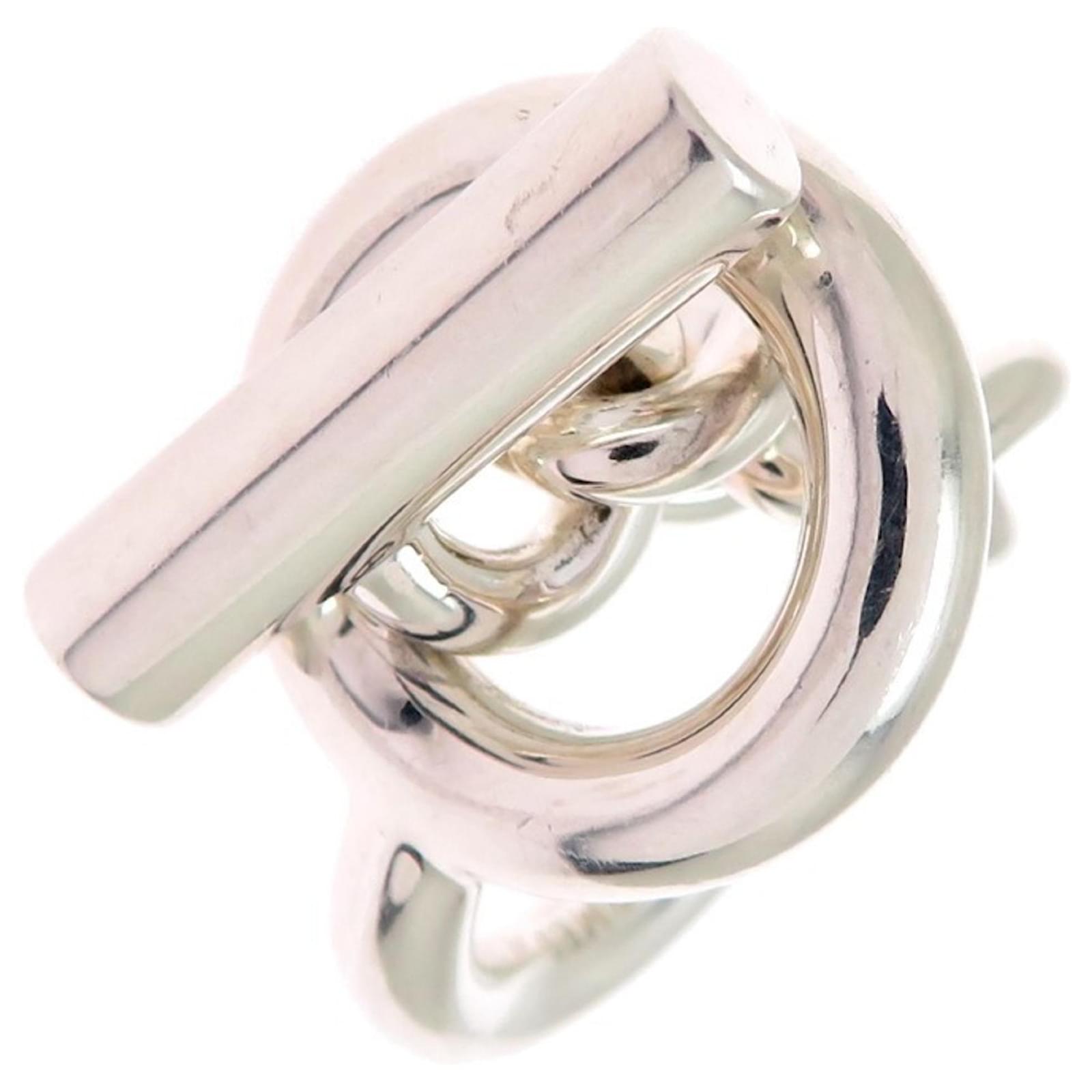 Ring Bague Hermes Argent Croisette Ring Bague Hermès Croisette