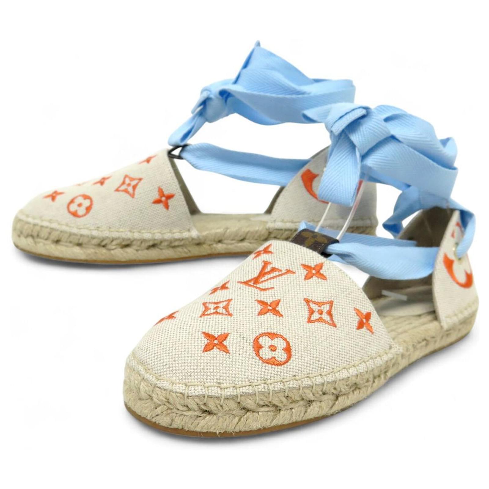 LOUIS VUITTON STARBOARD ESPADRILLES MONOGRAM 39 SANDALS SHOES