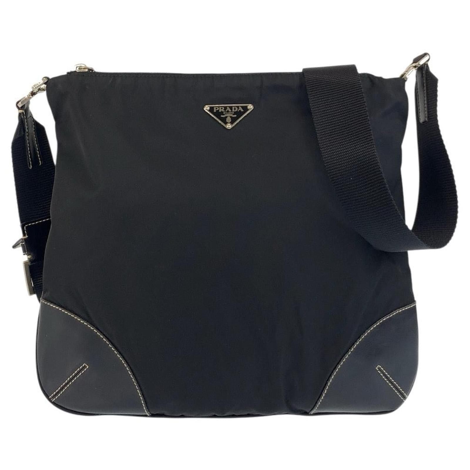 バッグ PRADA TESSUTO NYLON LOGO SHOULDER BAG PRADA Logo Embroidered Tessuto Nylon Hobo Shoulder Bag | eBay