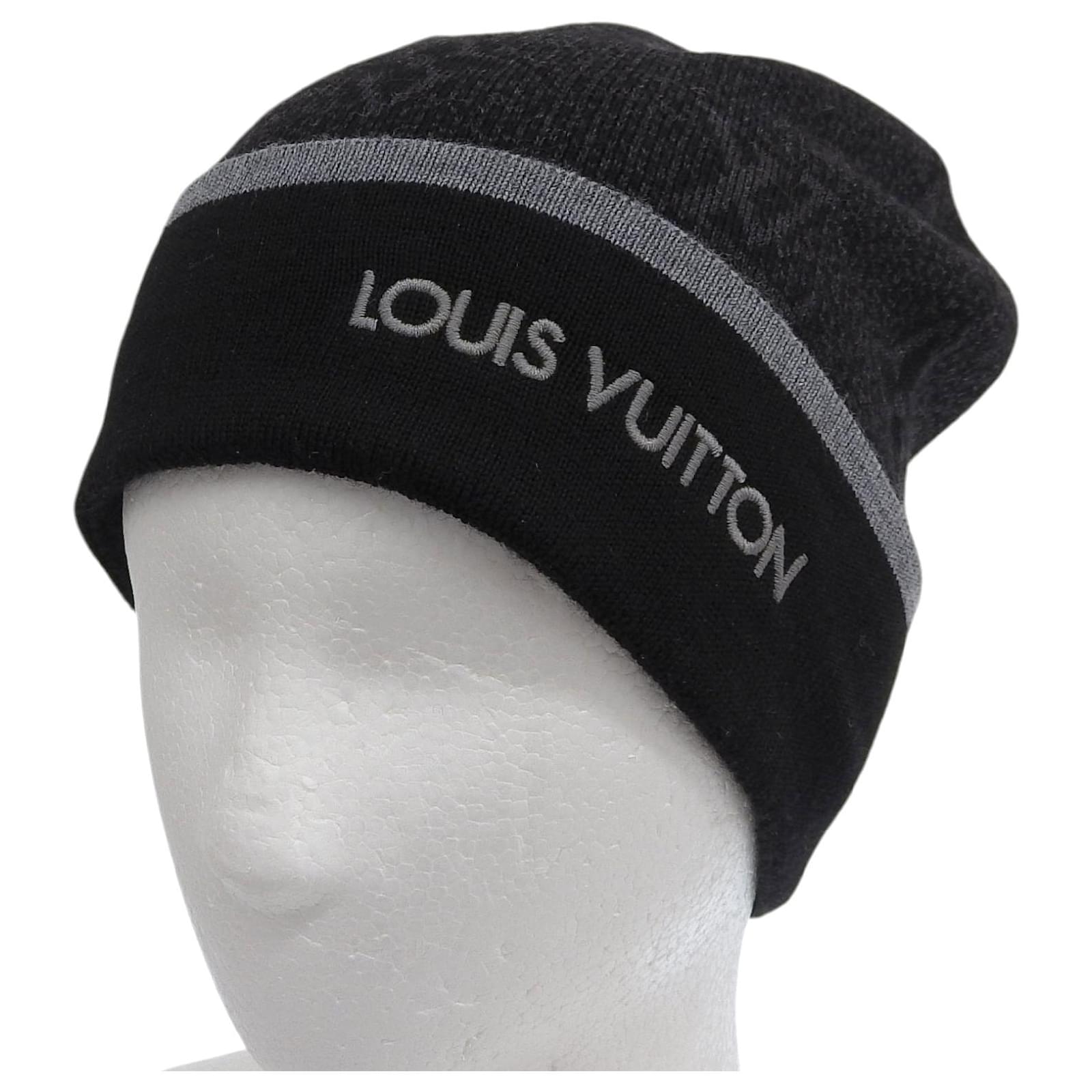 Louis Vuitton My Monogram Eclipse Knit Cap Black Cotton ref