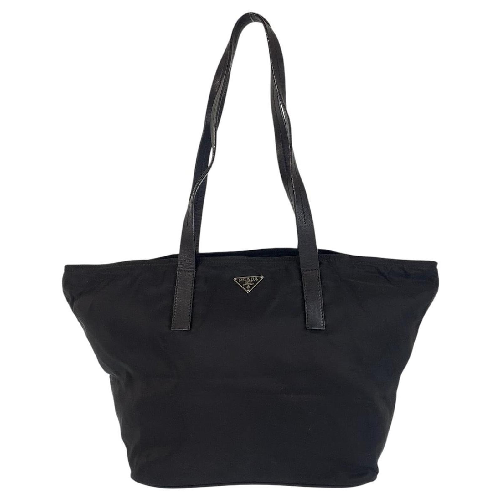 Prada Nylon Tessuto Logo Tote Bag Black ref.2468460 - Joli Closet