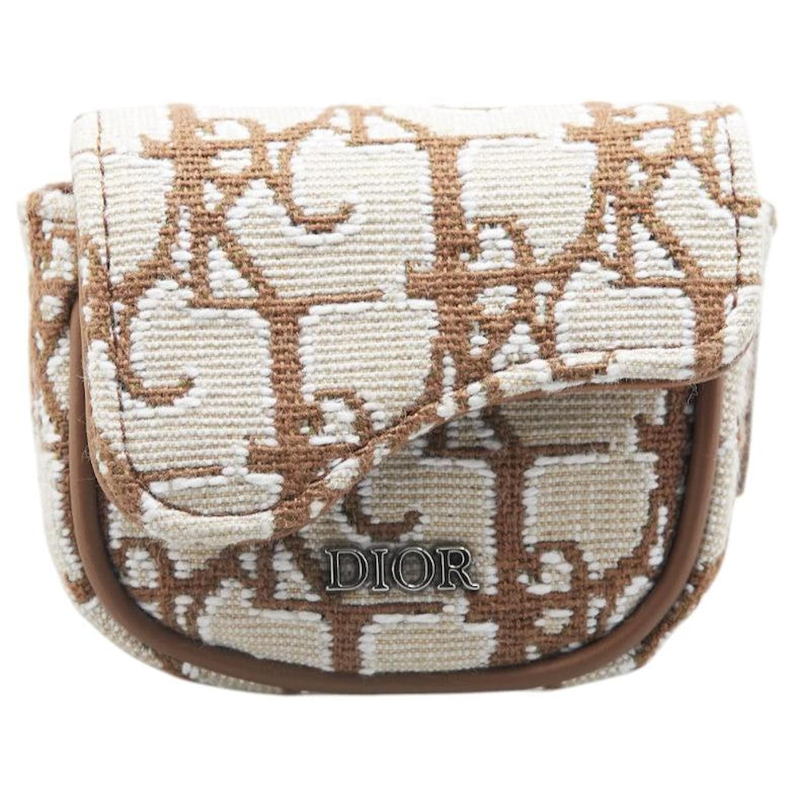 Dior × Cactus Jack AirPods Case Canvas Earphone Case Limited Brown