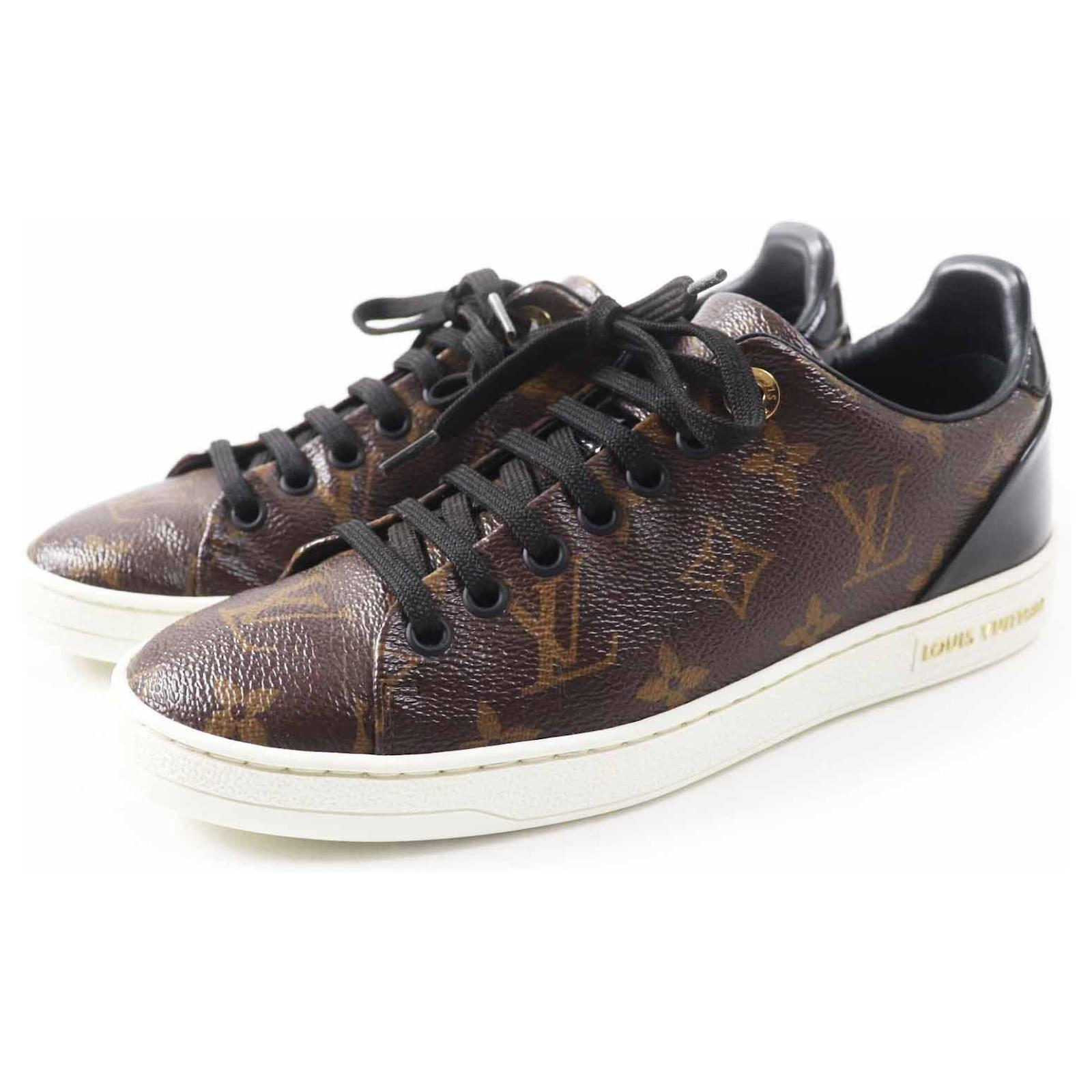 Zapatillas de lona Monogram y cuero patentado de la línea Front