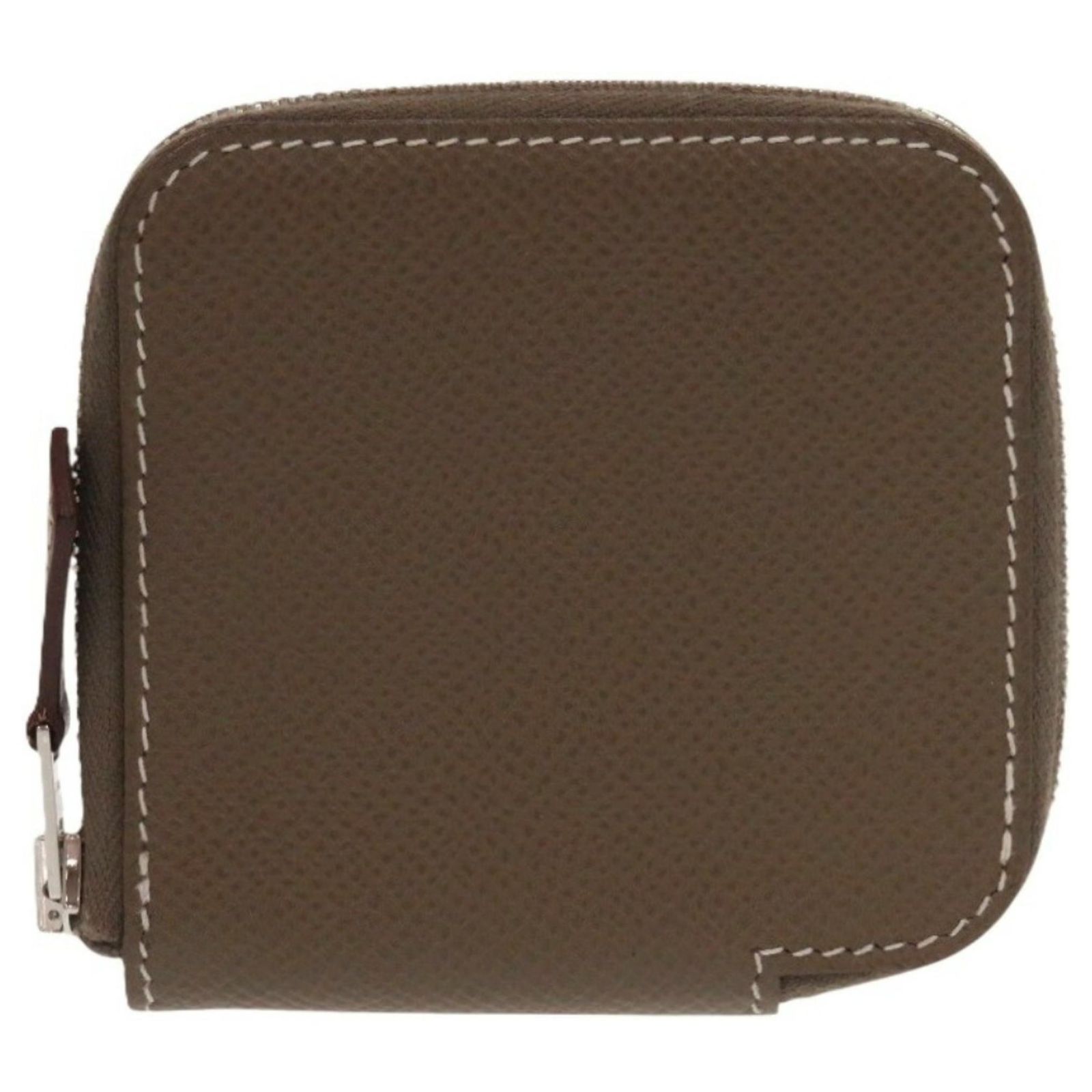 Hermès Azap Silkin Compact Mini Coin Case Multiple colors Taupe Leather ...