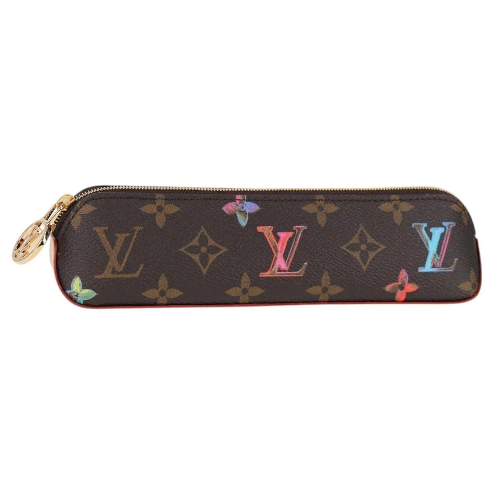 LOUIS VUITTON Monogram Trousse Elizabeth Pen Case GI0907 LV Auth