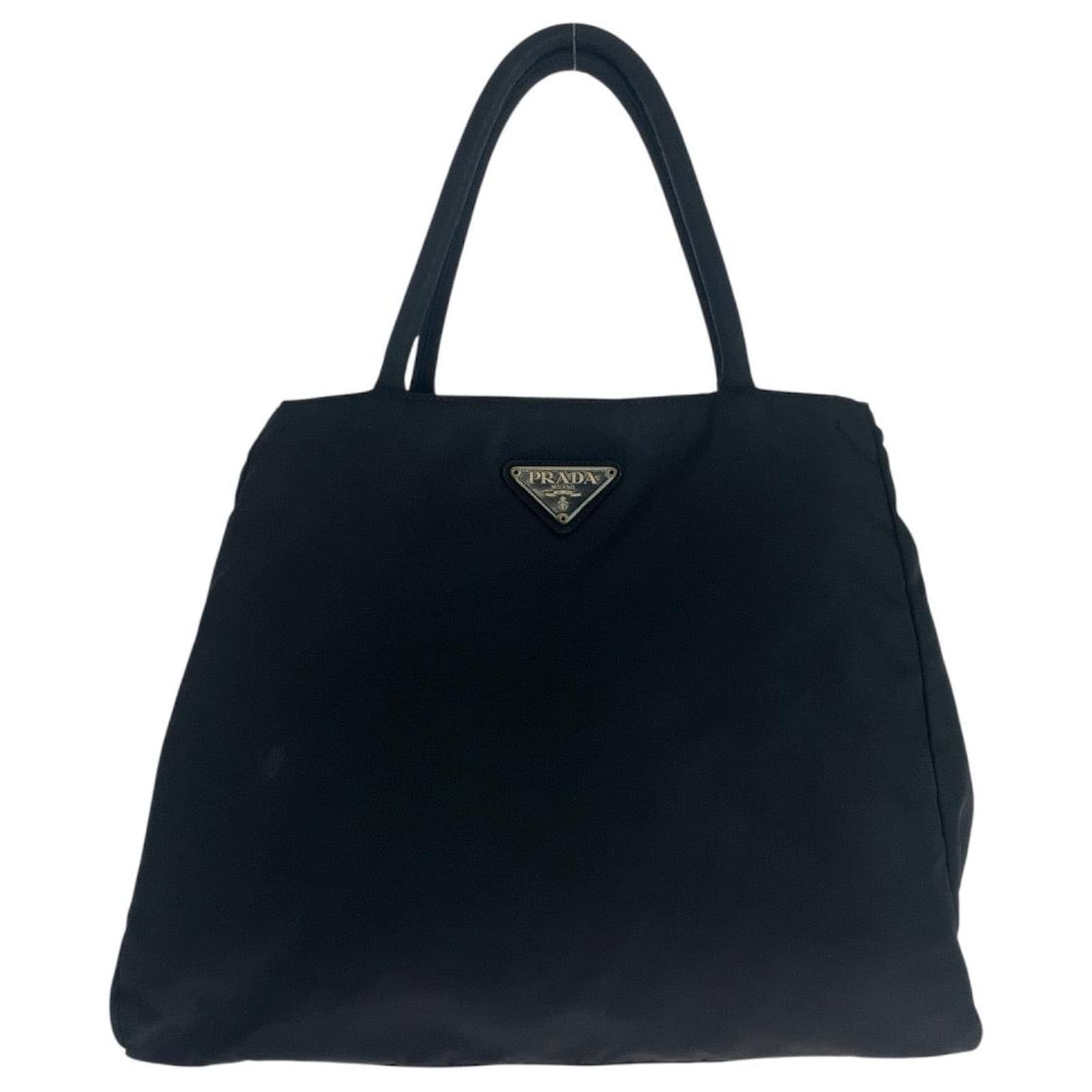 Prada Nylon Tessuto Logo Tote Bag Black ref.JC2473043 (Sold