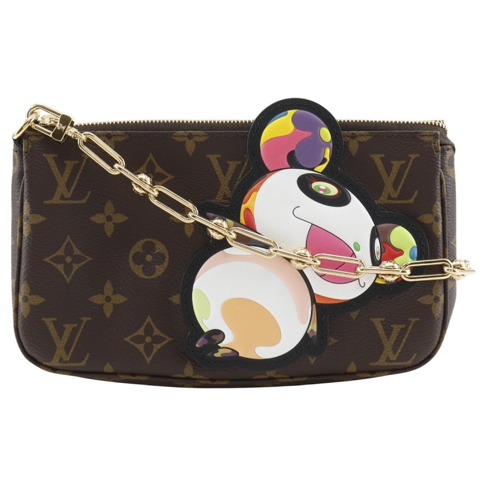 Louis Vuitton LVxTM Pochette Accessories Shoulder Bag Brown Patent