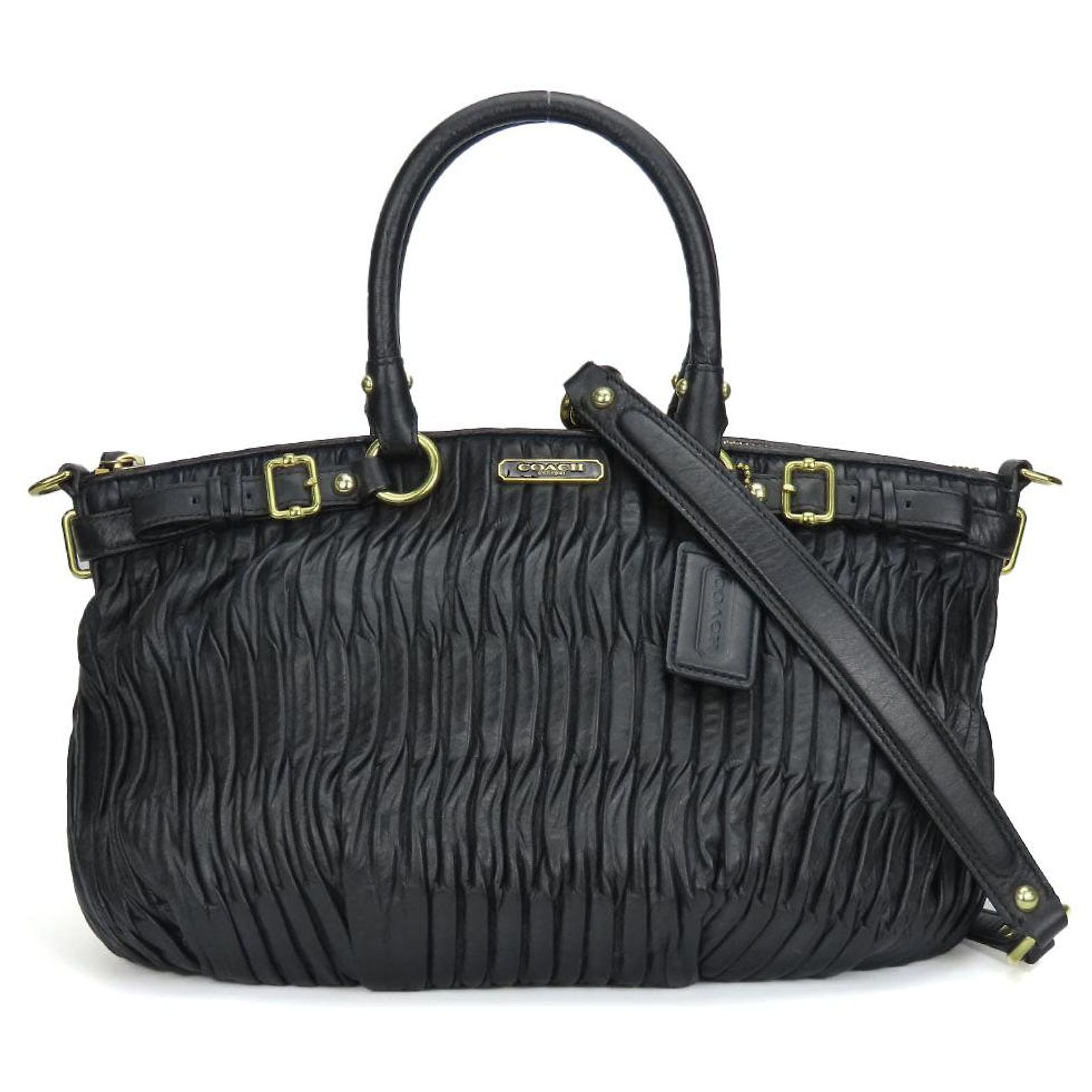 レディース Coach Madison 2way Handbag Black