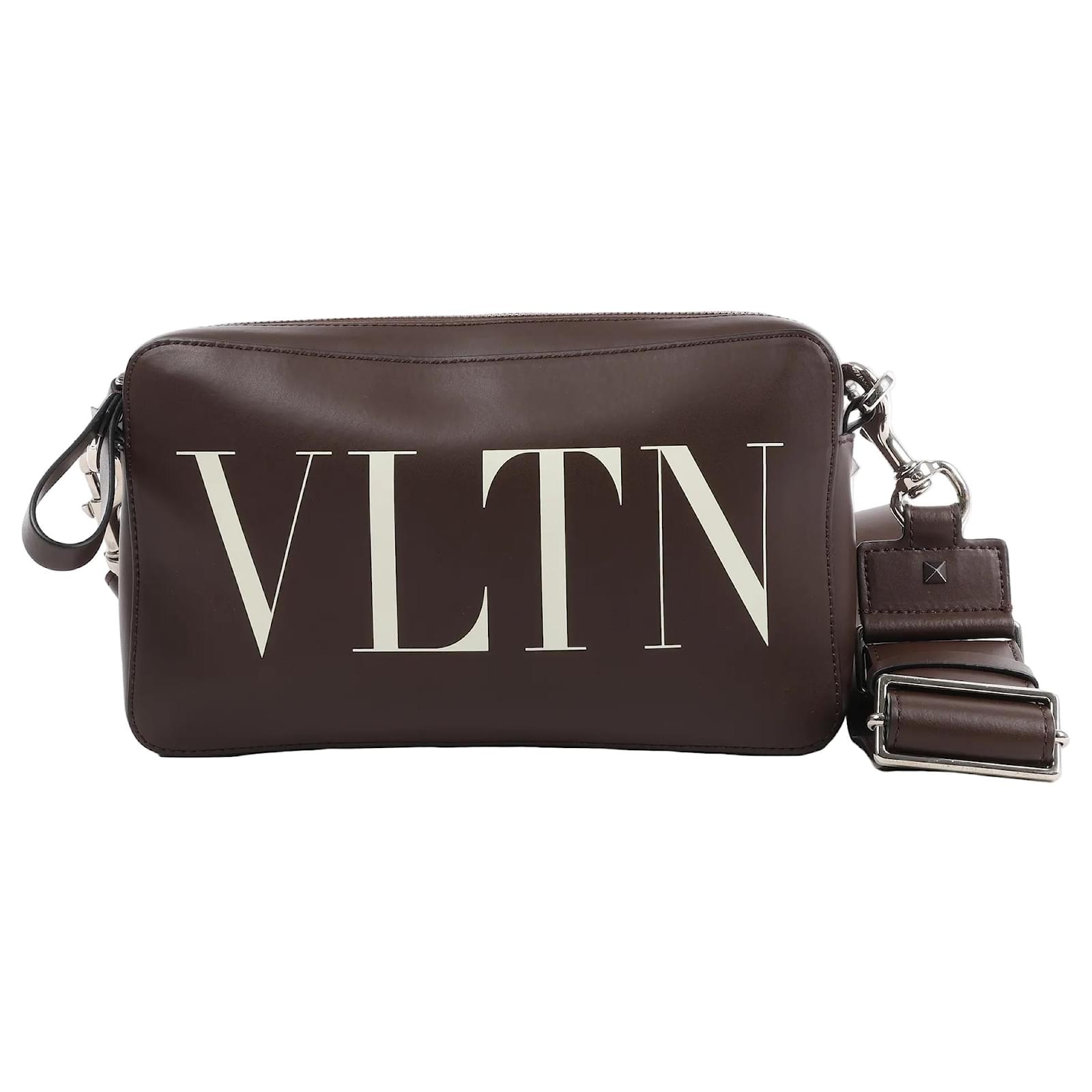 Bolso de Hombro de Cuero VLTN de Valentino Garavani en Marrón
