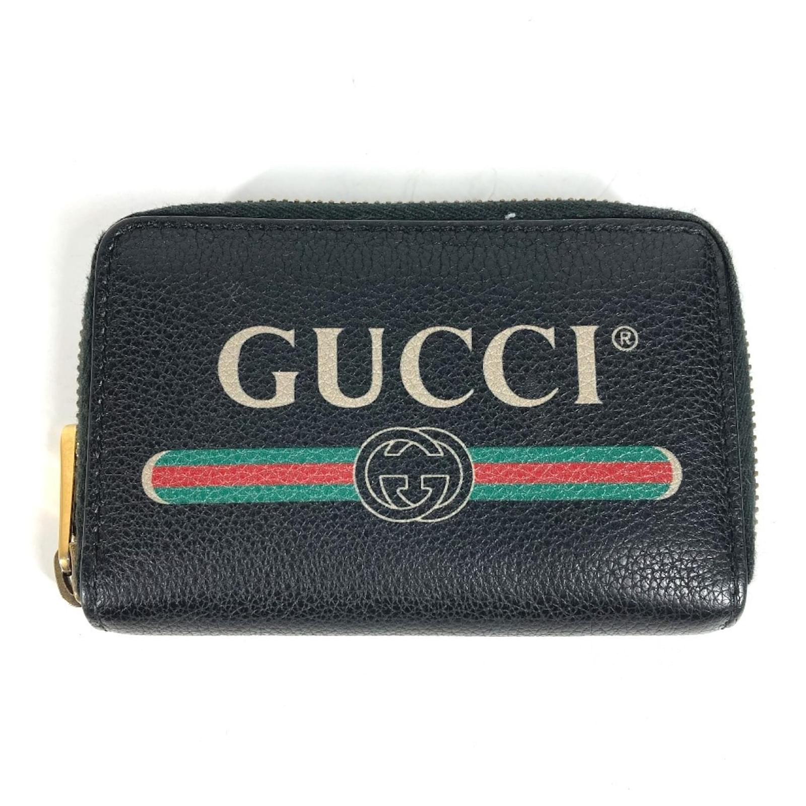 Gucci Black Leather Coin Wallet Gucci Black Leather Zip-Around