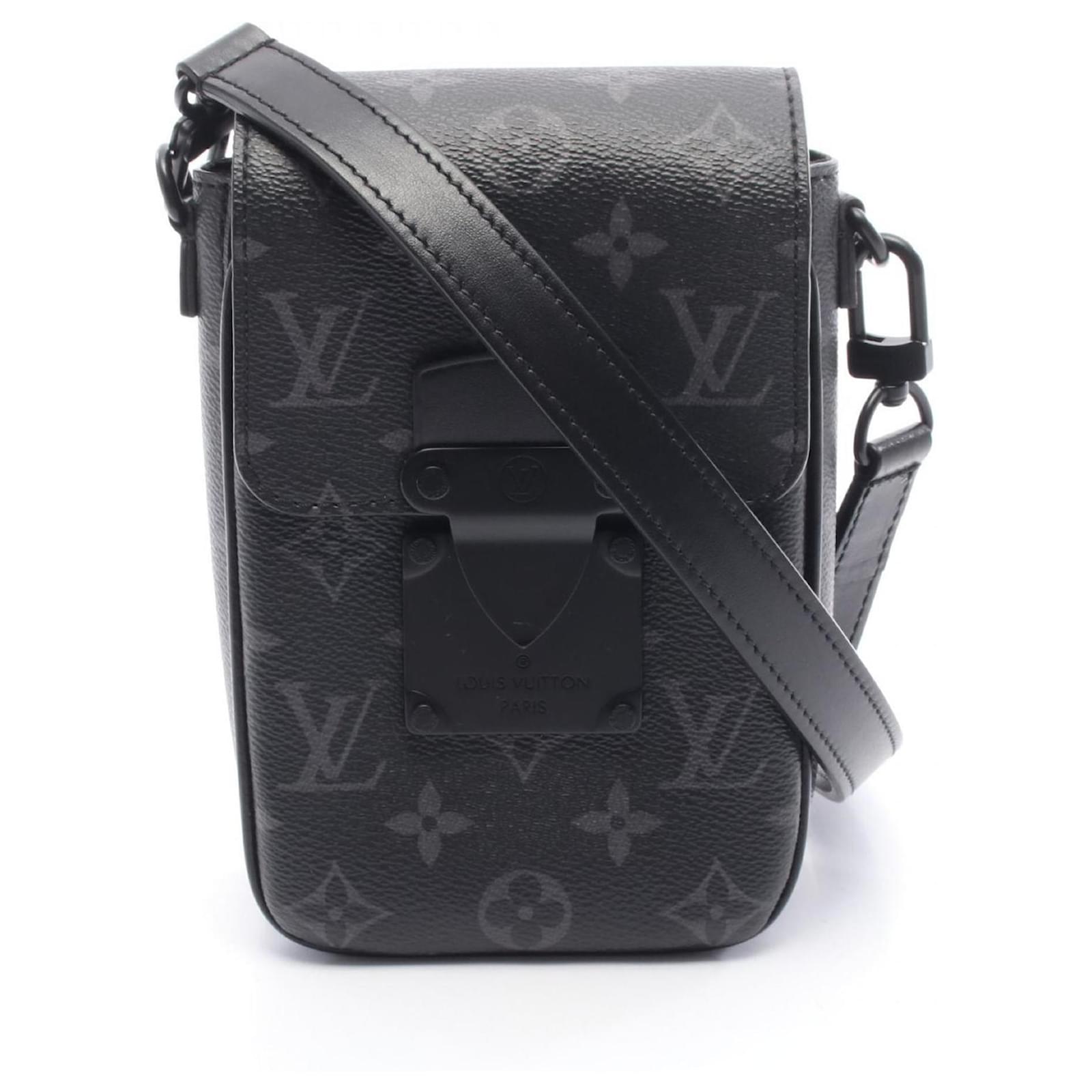 Louis Vuitton S-Lock Vertical Wearable Wallet Shoulder Bag Black