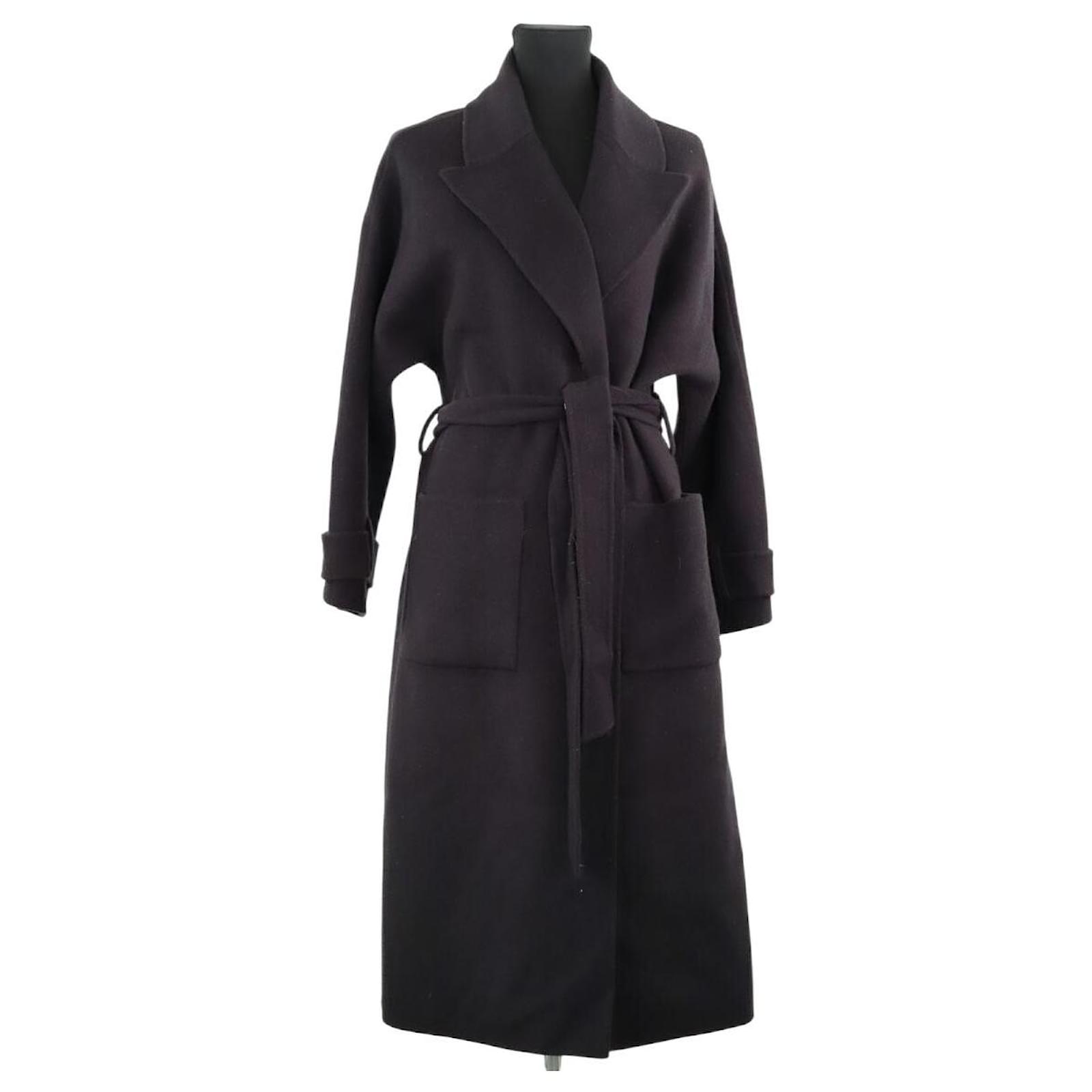 Bash Manteau en laine noir Joli Closet