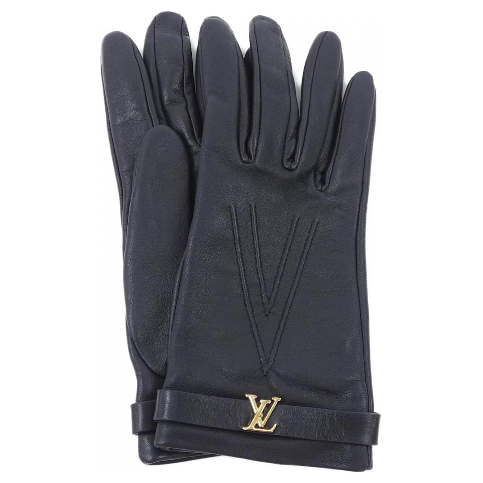 Louis Vuitton Black Warm Gloves Joli Closet