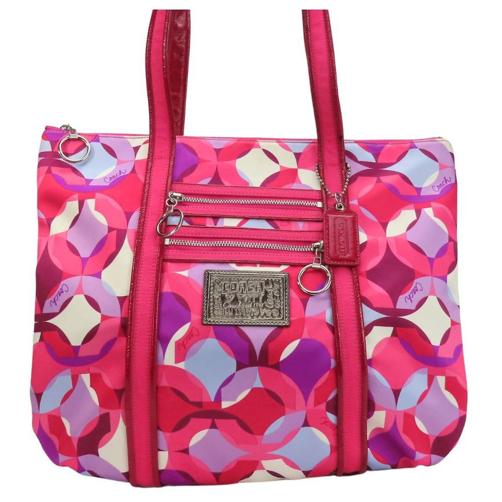 Coach Poppy Tote Bag Pink Patent leather ref.JC2485071 (Sold 