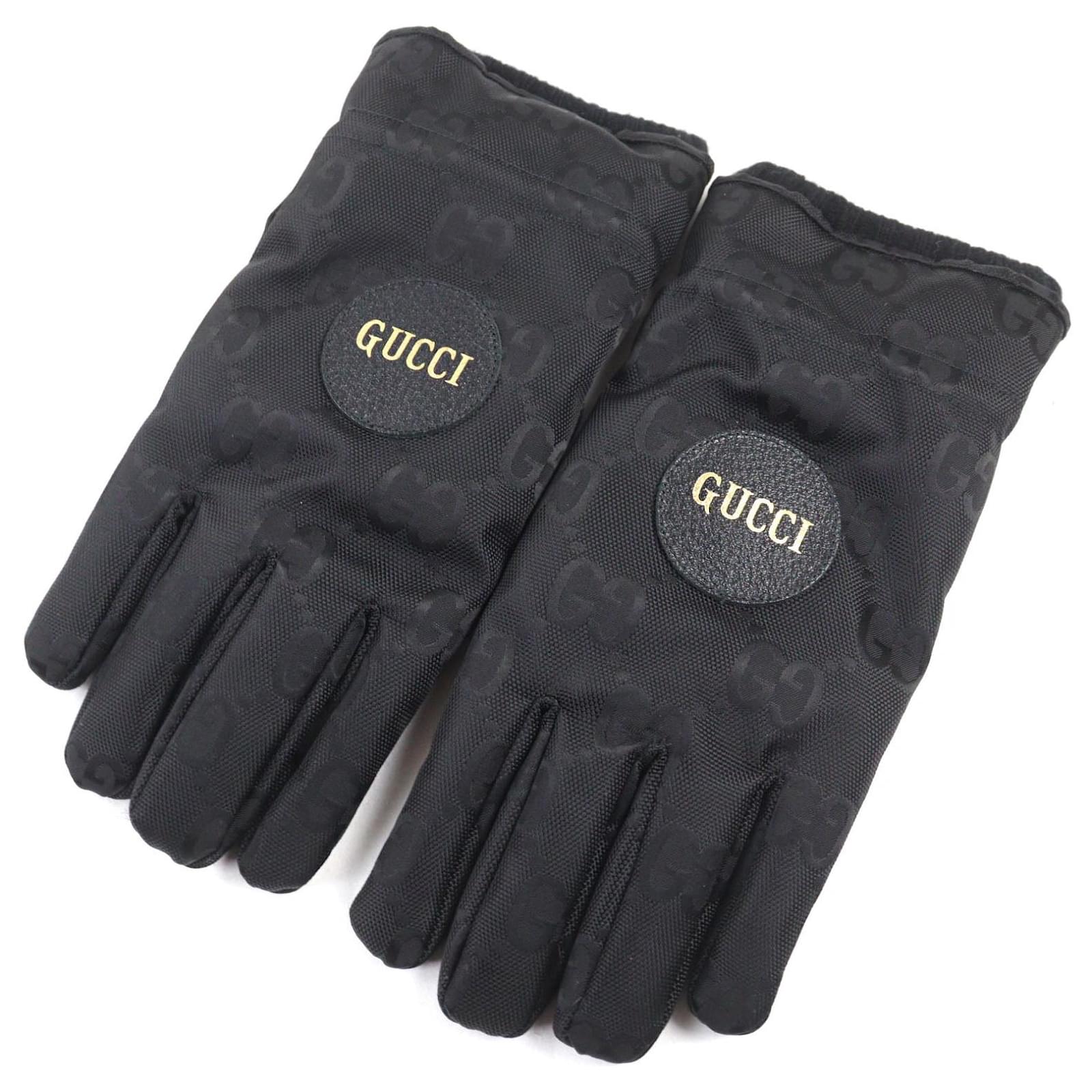 Gucci Ski gloves Leather Gloves Black Nylon ref.2486158 - Joli Closet