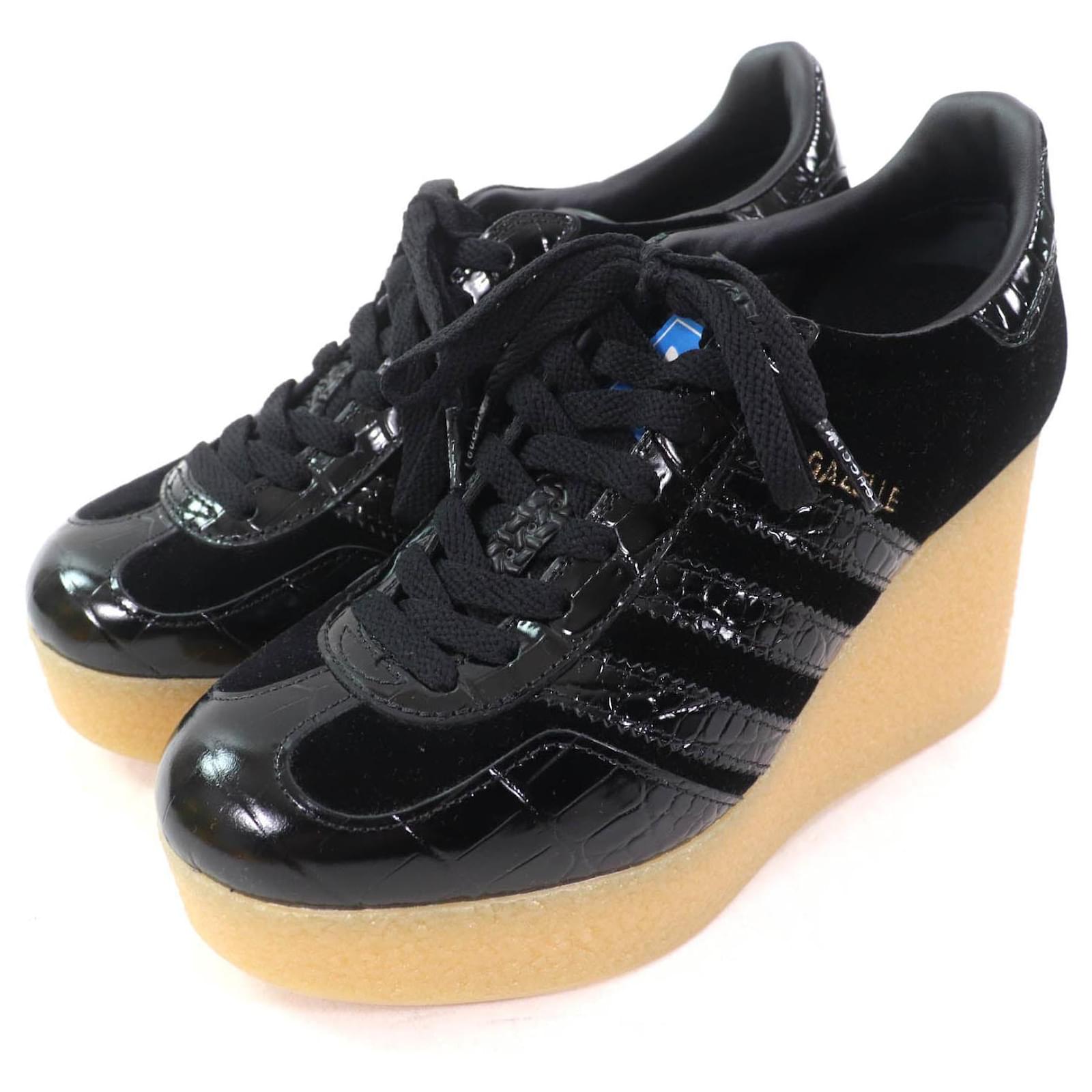 adidas gazelle silver green womens GUCCI X ADIDAS Gazelle Platform Sneakers Black  REAWAKE