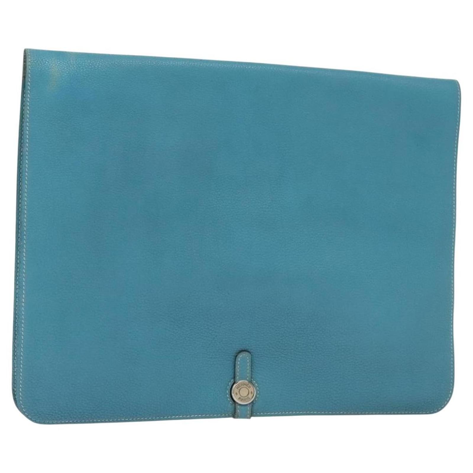 Vintage Hermes Dogon Coin Purse Sky Blue Vintage Hermes Dogon Coin