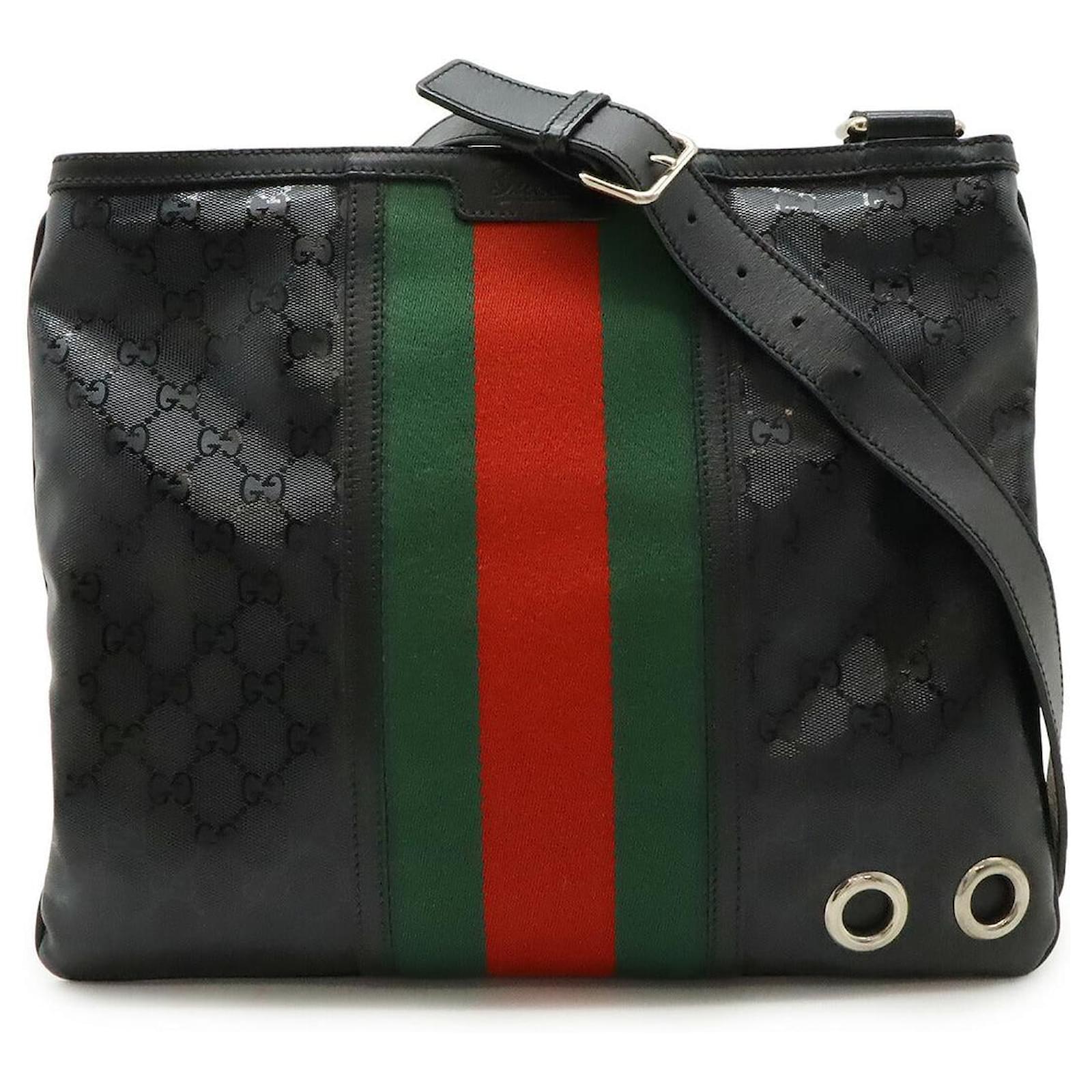 Gucci GG Imprime Fiat 500 Collab Shoulder Bag Black Cloth ref