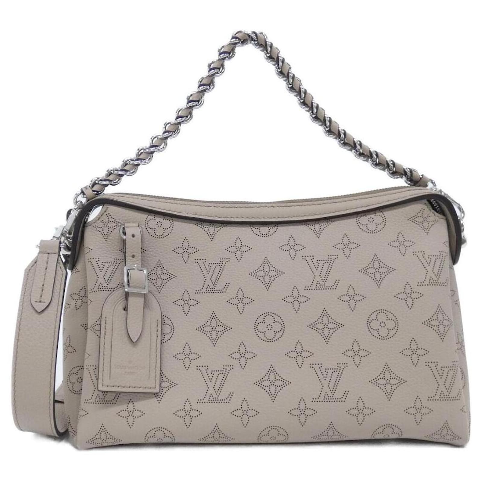 Louis Vuitton Mahina Hand It All Calf 2way Bag Grey Leather Pony