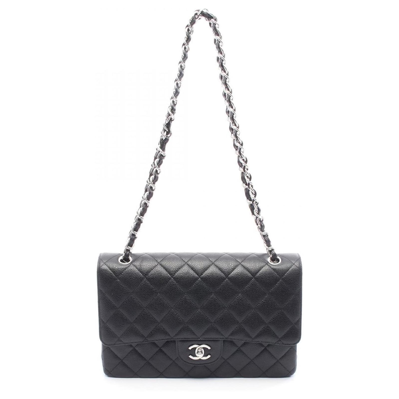 CHANEL DECA MATRASSE 30 Lamskin BLK