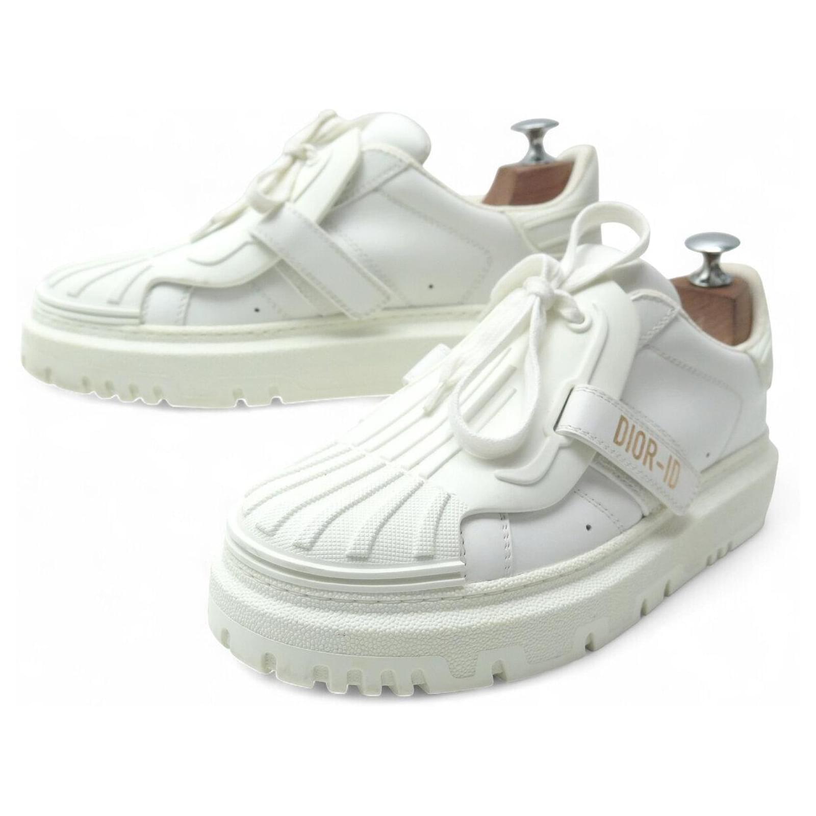 Christian Dior DIOR SNEAKERS DIOR-ID 39.5 WHITE CANVAS SNEAKERS