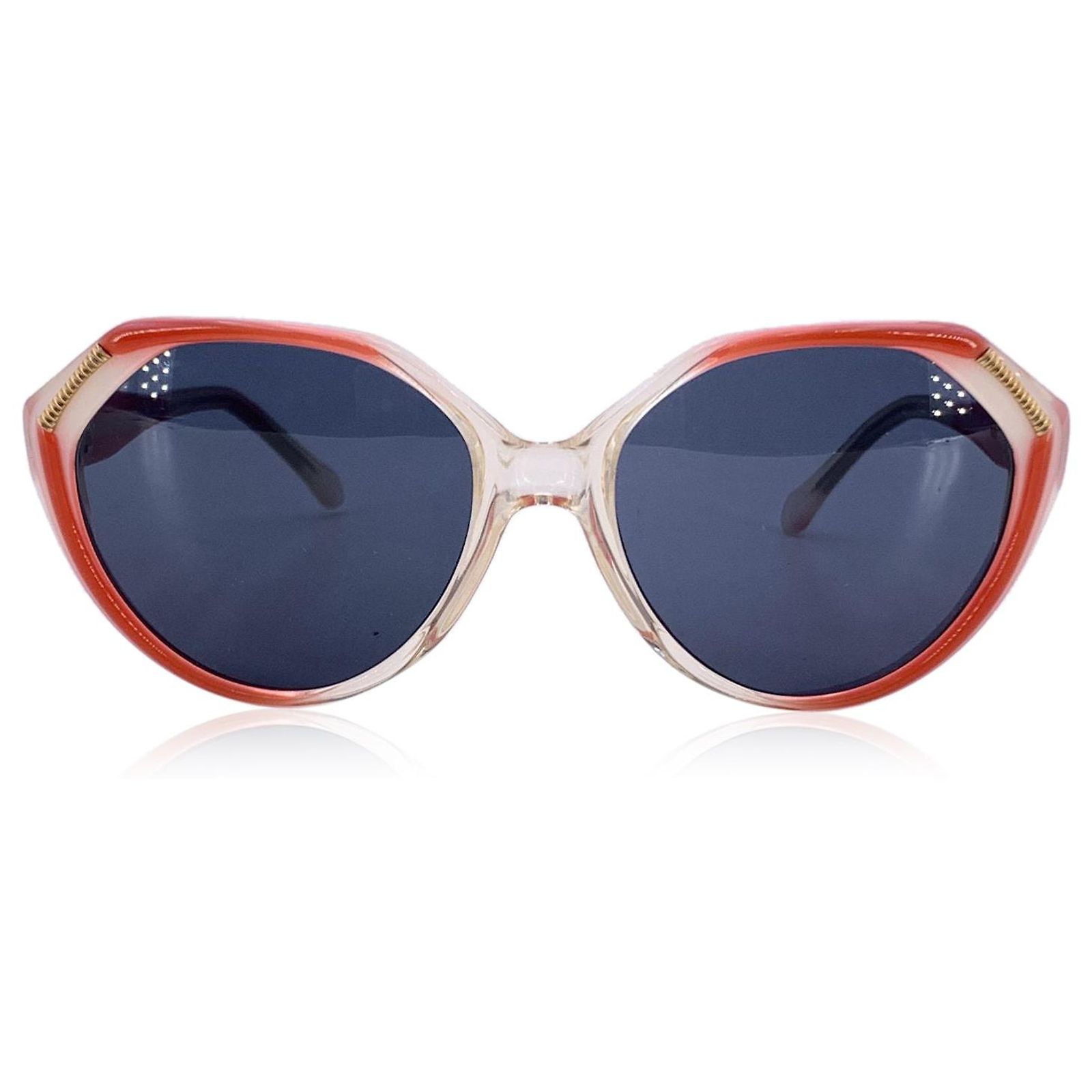Yves Saint Laurent Vintage Plastic Sunglasses Sunglasses Yves Saint Laurent Beige in Plastic - 56318681 main image 2
