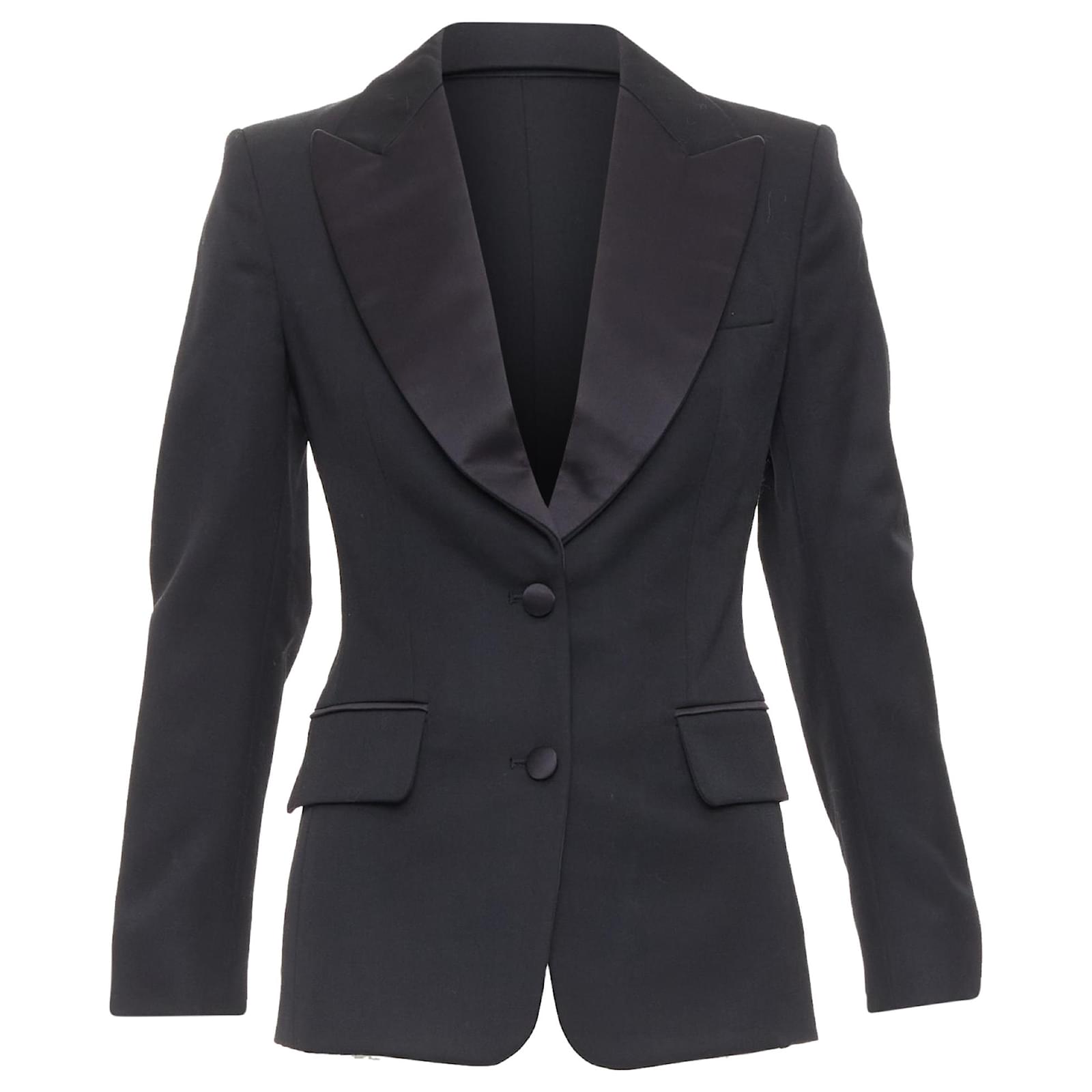 Yves Saint Laurent Saint Laurent black Le Smoking tuxedo jacket