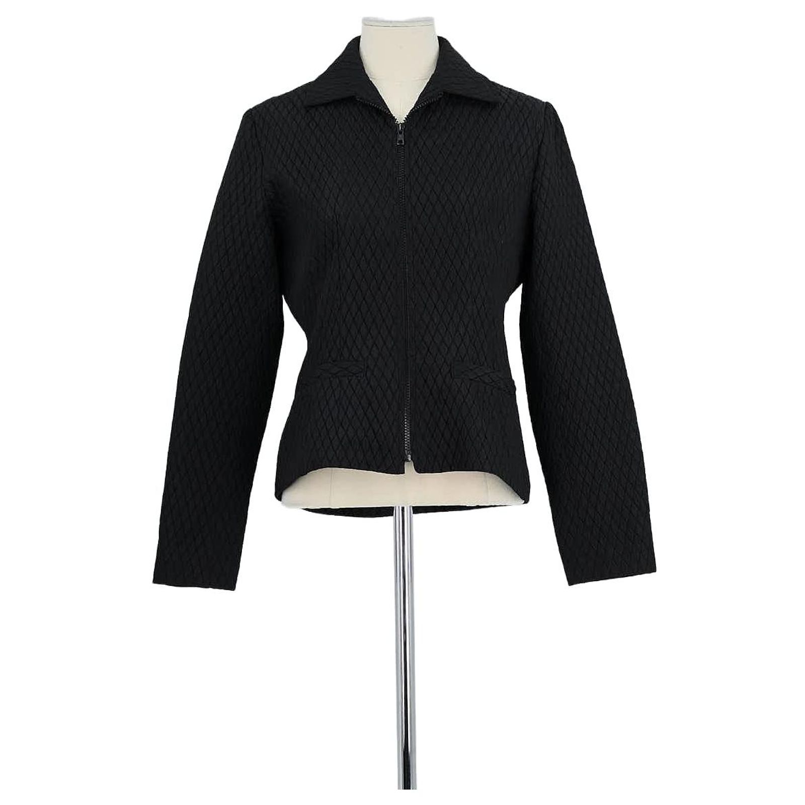 Veste Softshell Sandro Paris à Capuche Noir Taille XL - Polyester, Occasion Très Bon état